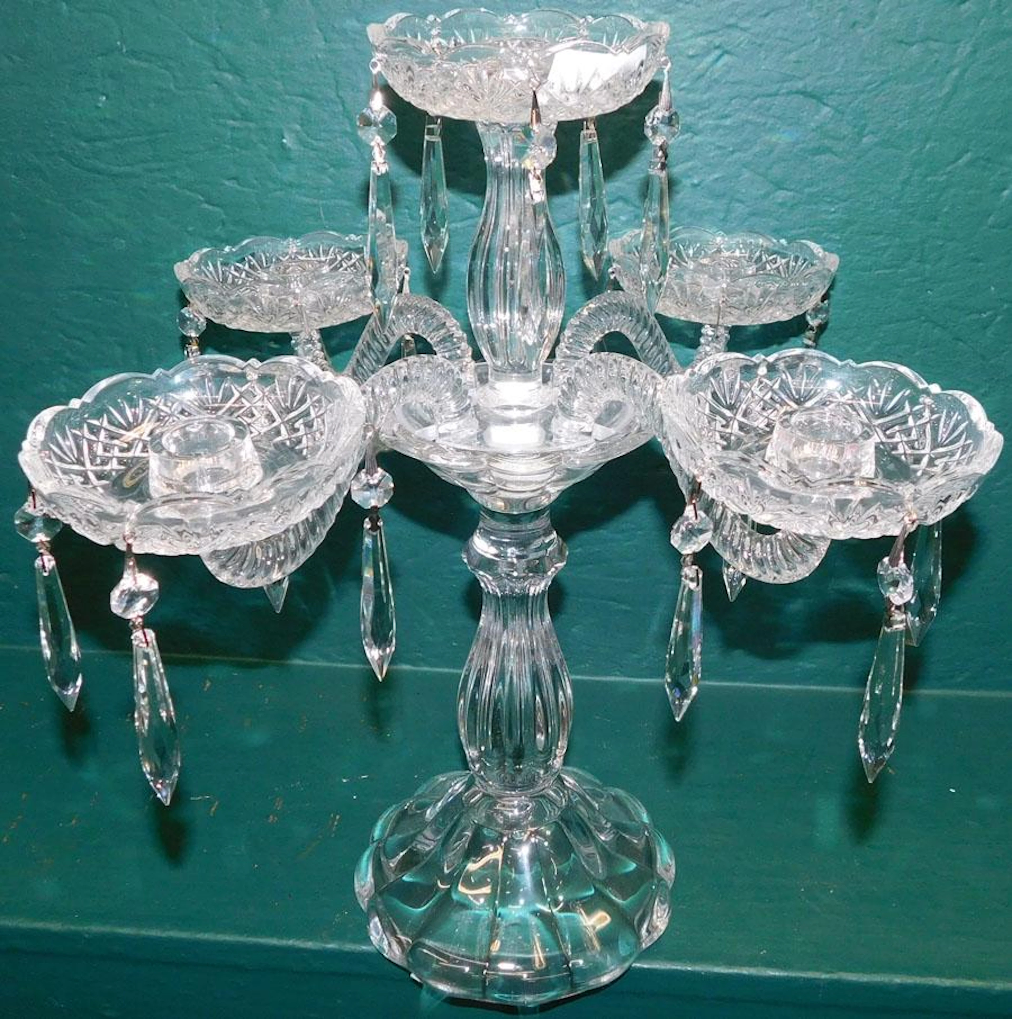 Contemporary Glass Candelabra