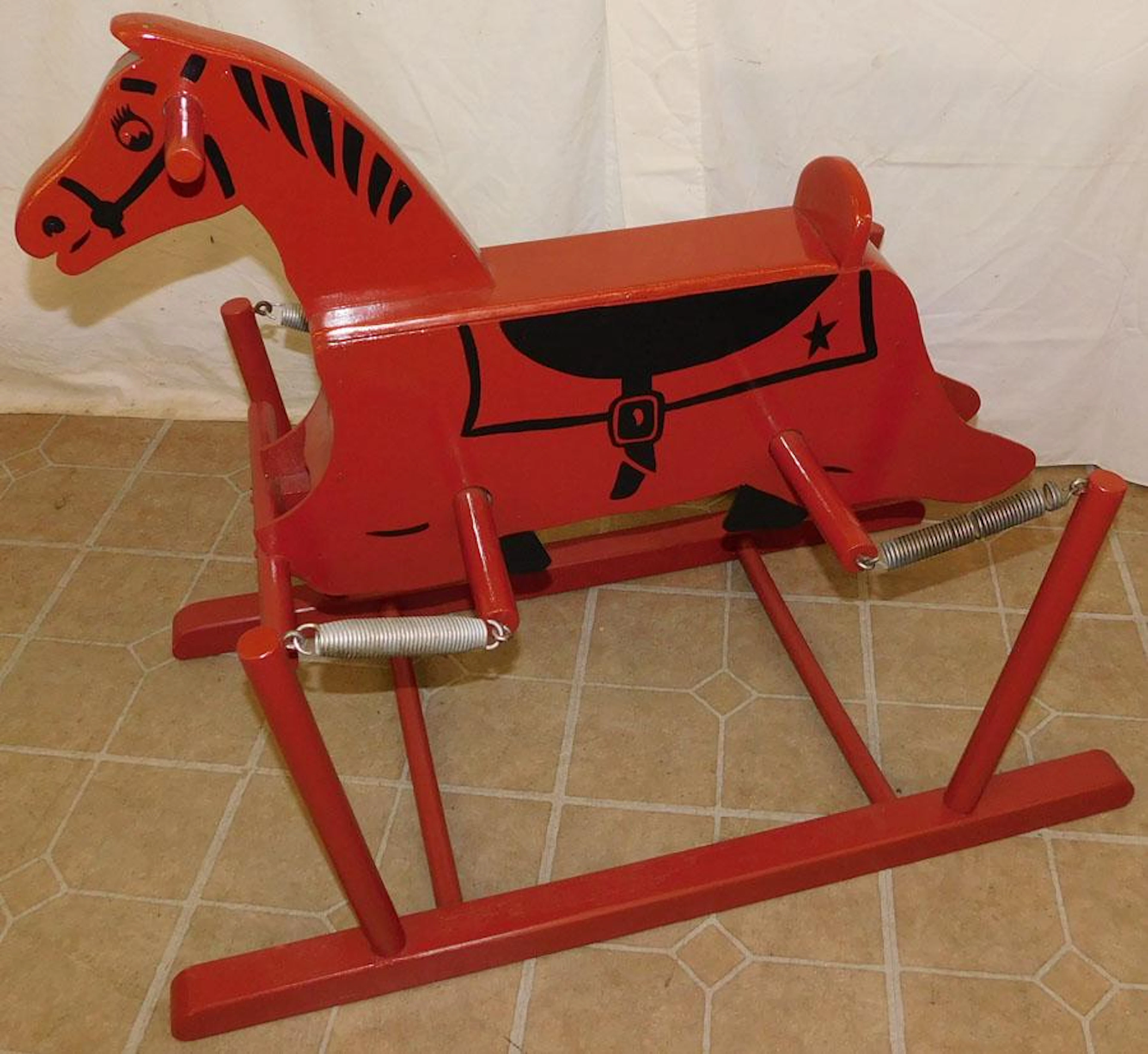 Vintage Painted Hobby Horse