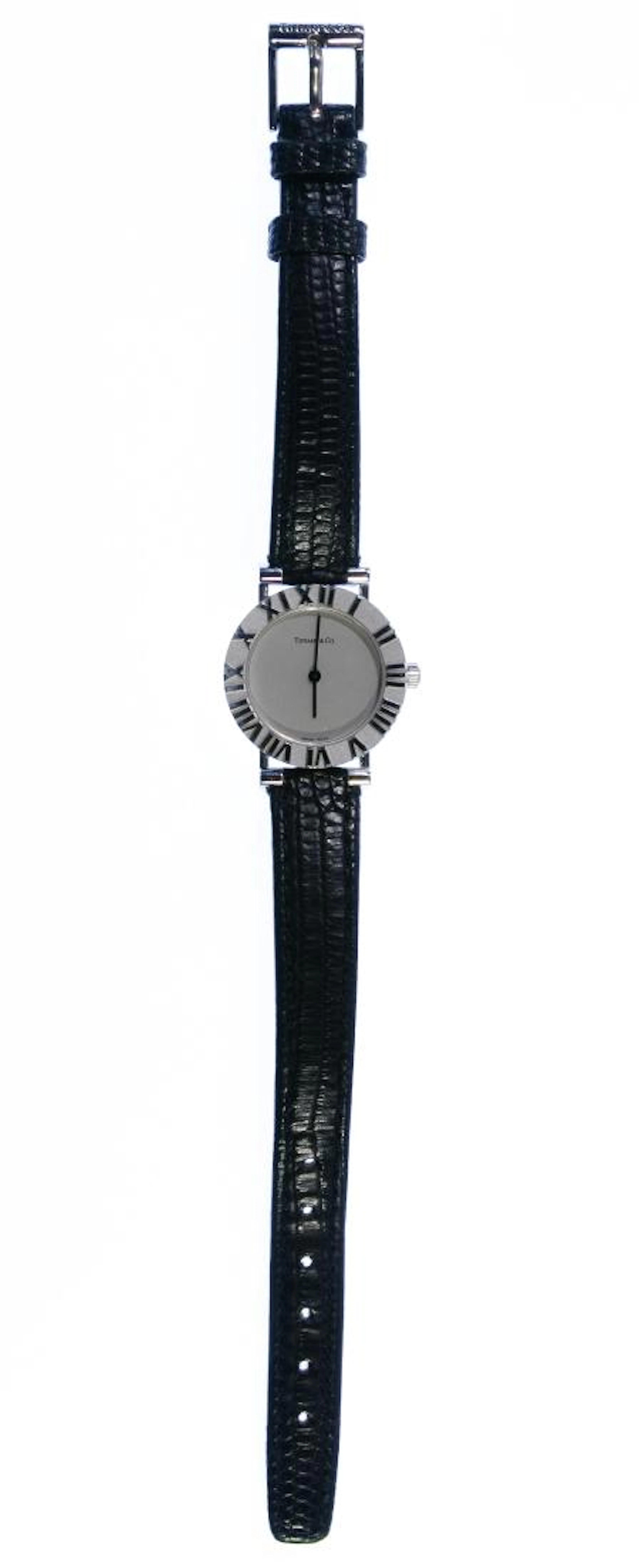 Tiffany & Co 'Atlas' Sterling Silver Case Wrist Watch
