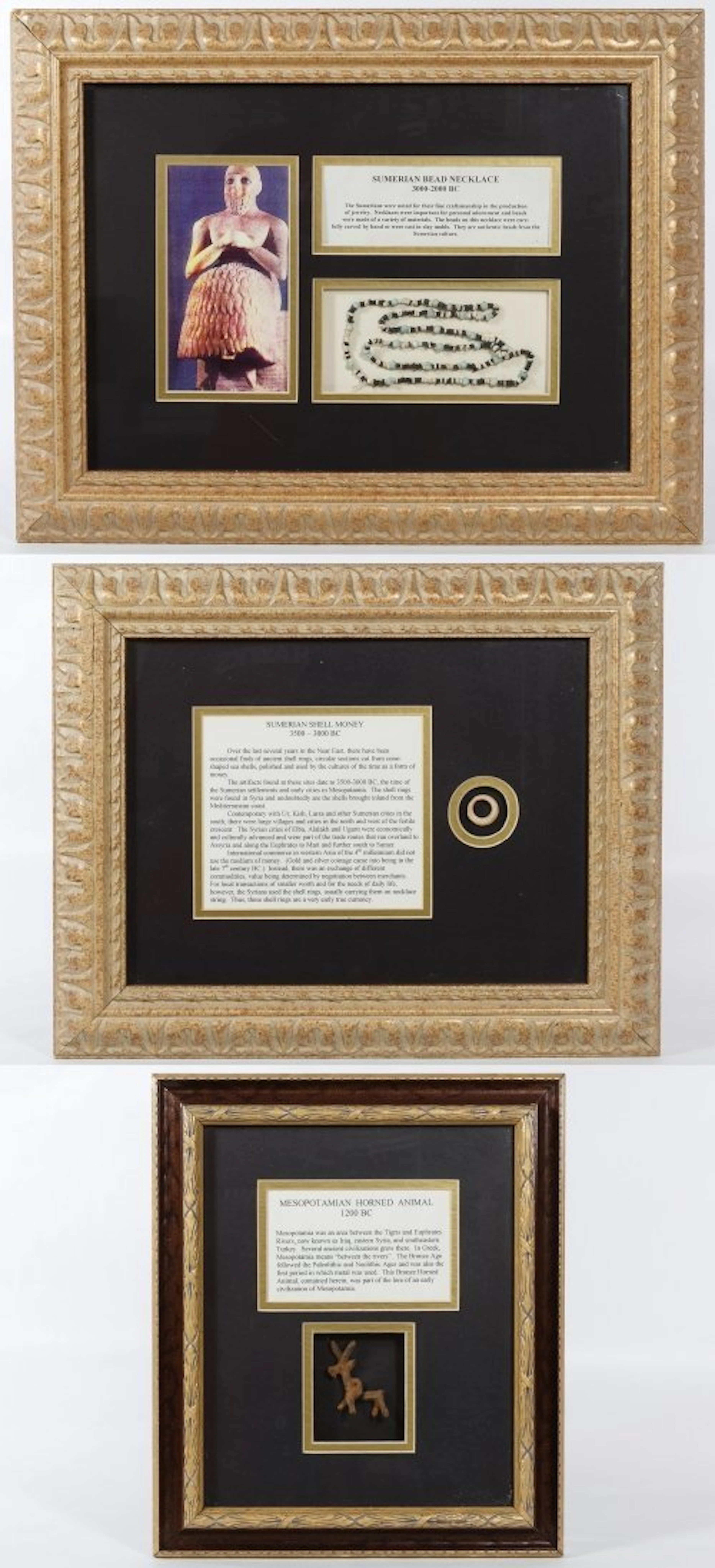 Sumerian and Mesopotamian Framed Artifacts