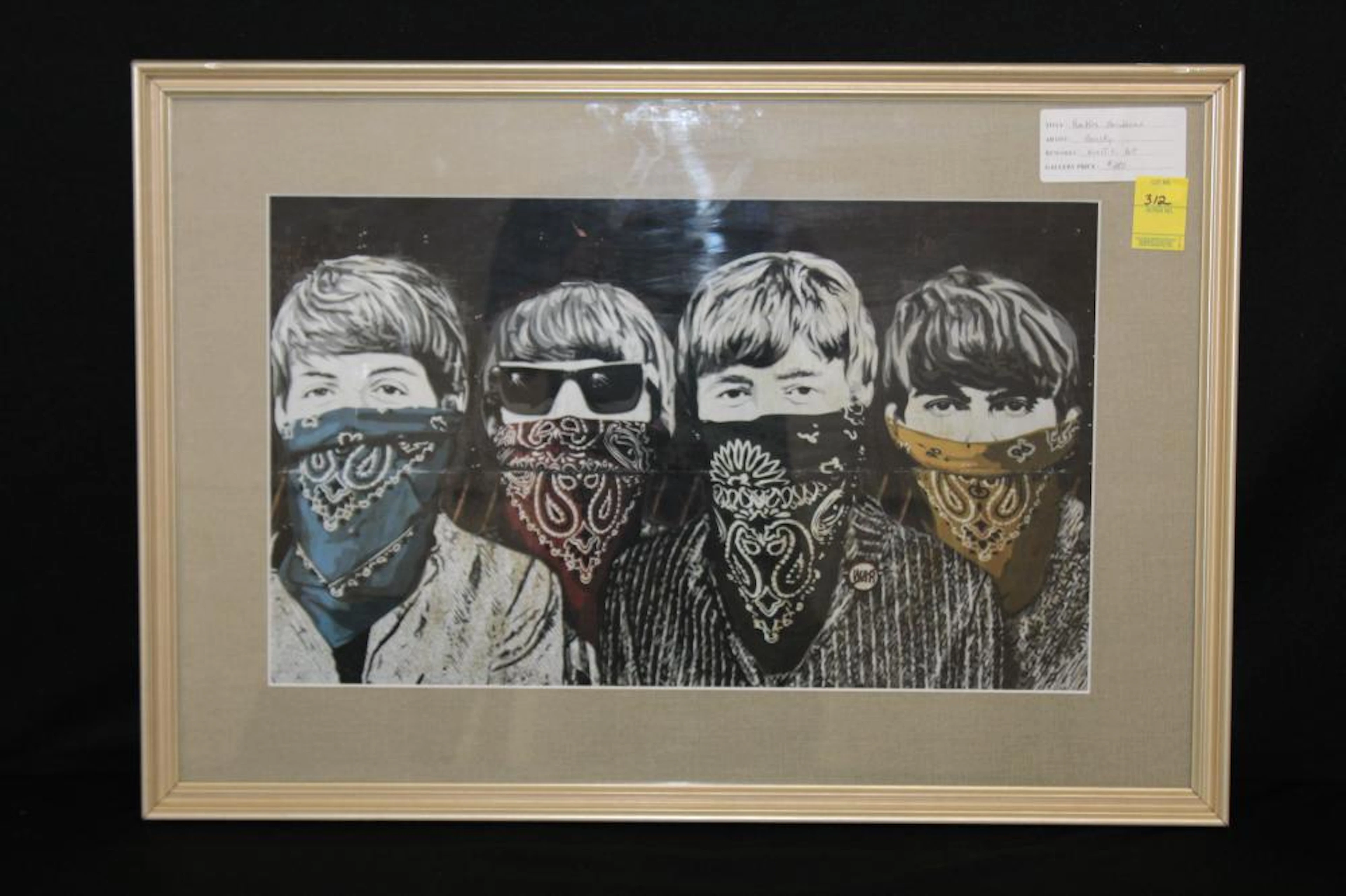 Beatles's Bandana by Graffiti Artist Bansky