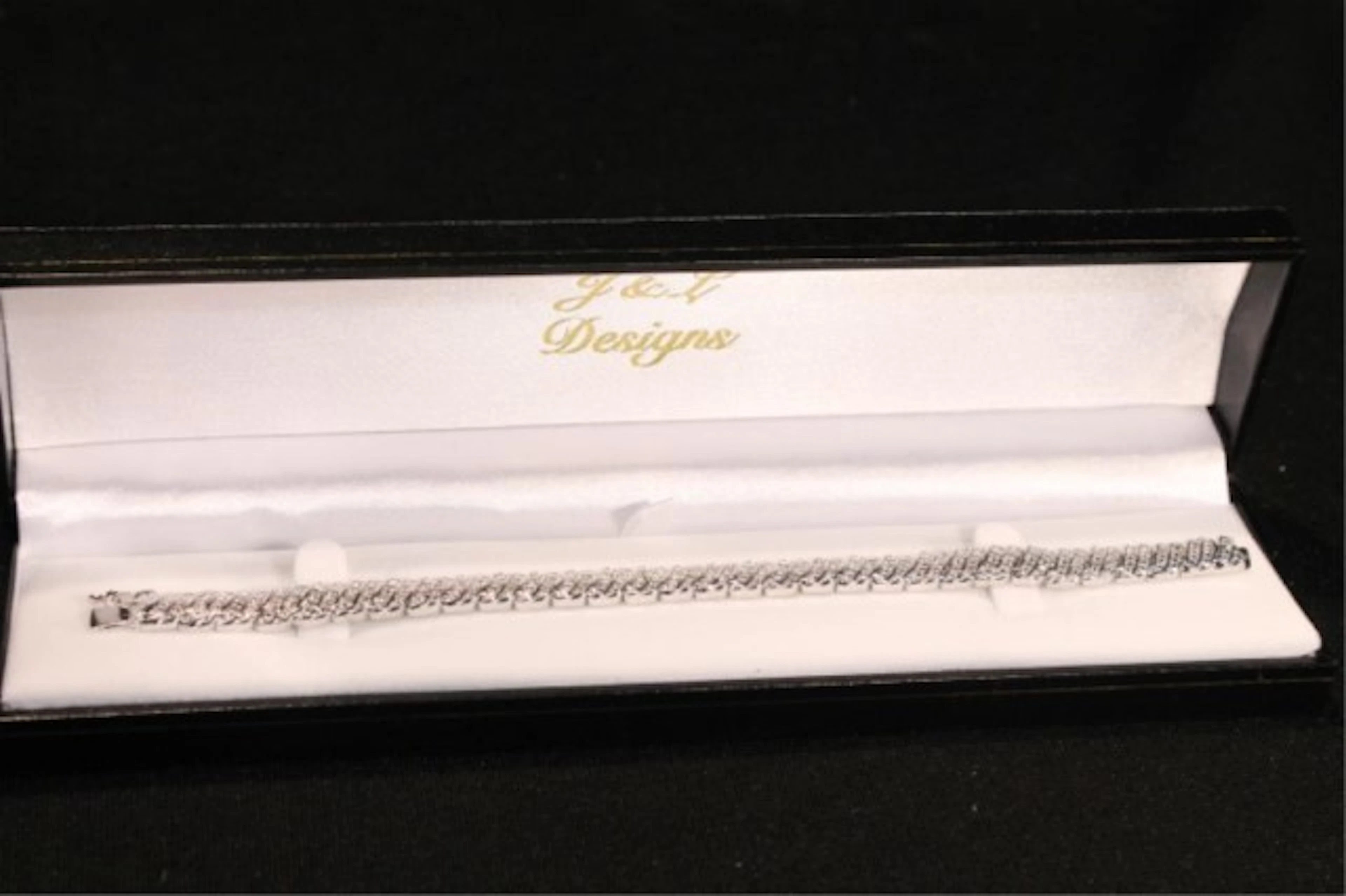 Large Diamond Tennis Bracelet
