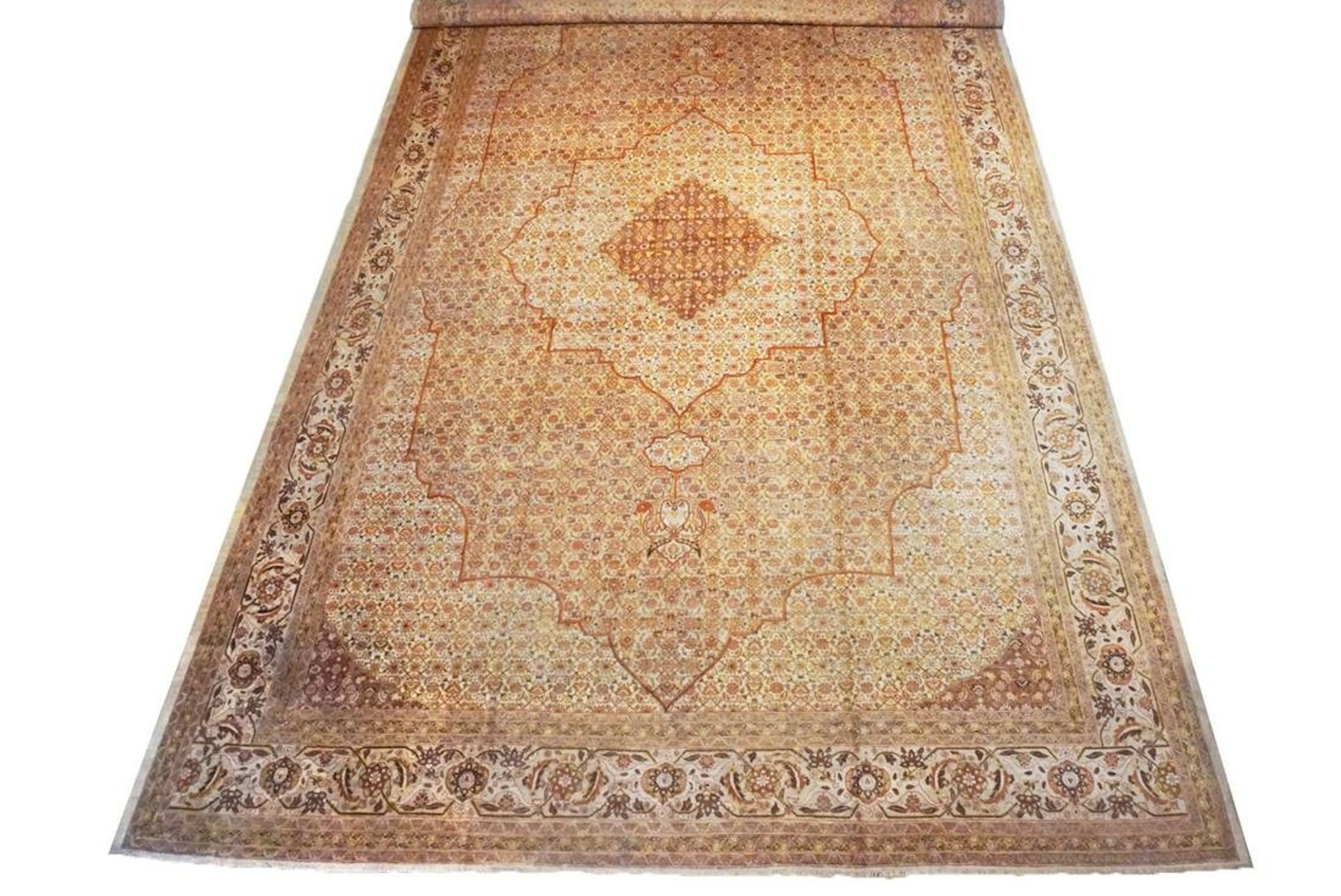 14X22 Antique Hadji Jalili Rug Hand-Knotted, ca 1900