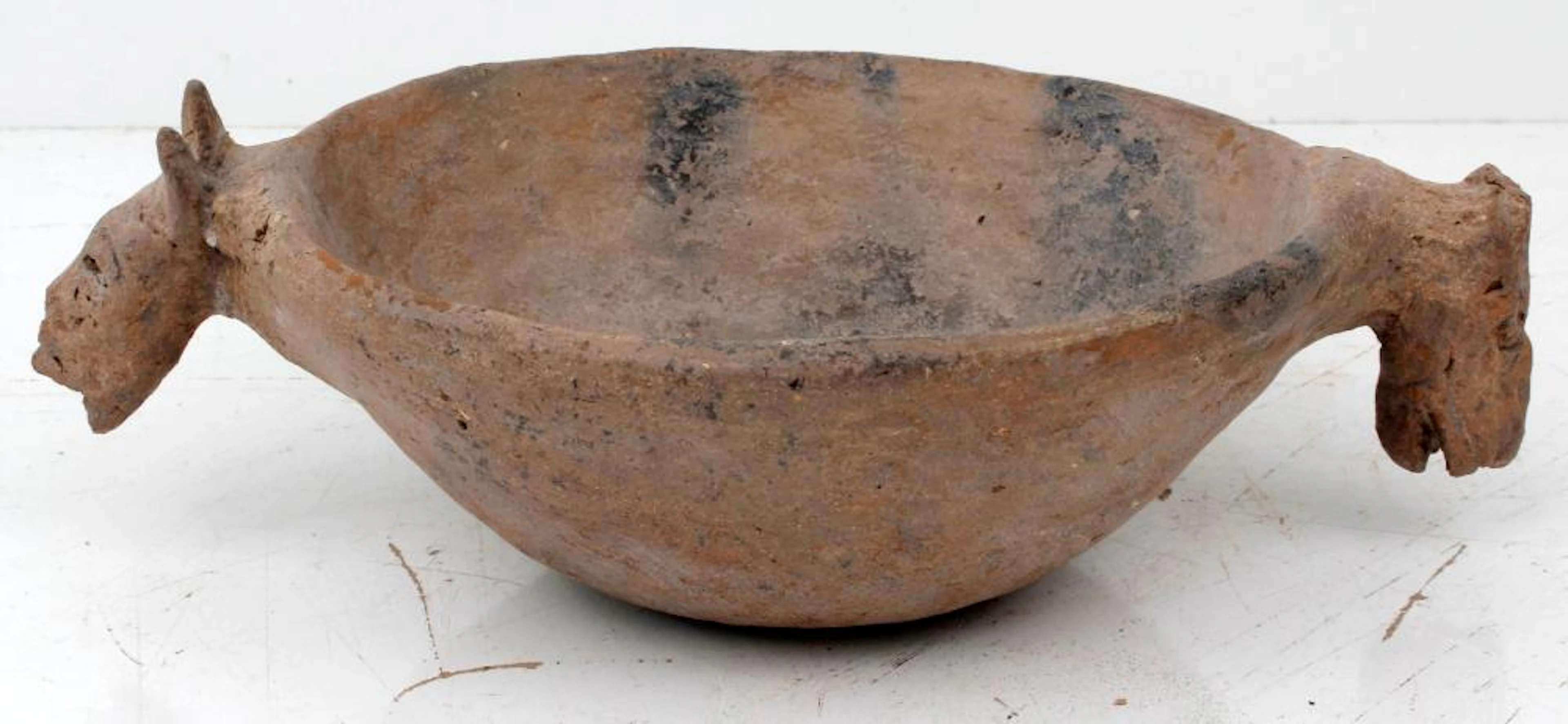 PRECOLUMBIAN ANIMAL EFFIGY BOWL COLIMA? 100-400 CE