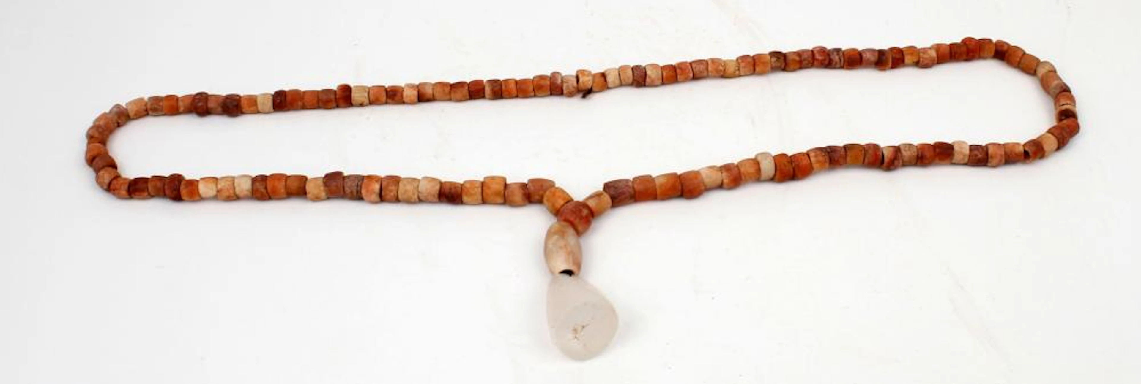 PRECOLUMBIAN CARNELIAN BEAD NECKLACE TAIRONA 1000