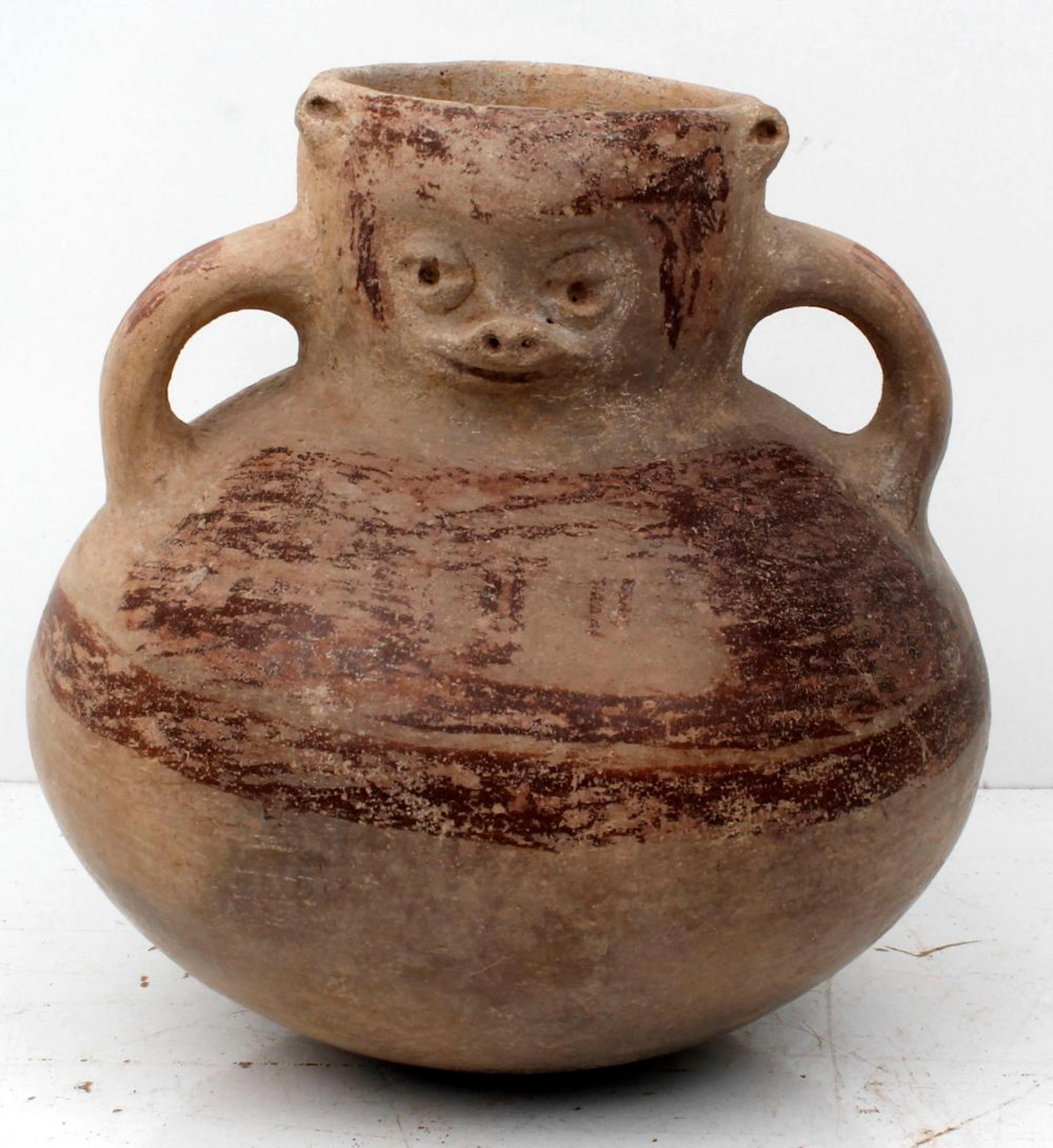 PRECOLUMBIAN NICOYA ANTHROPOMORPHIC POT 800-1200