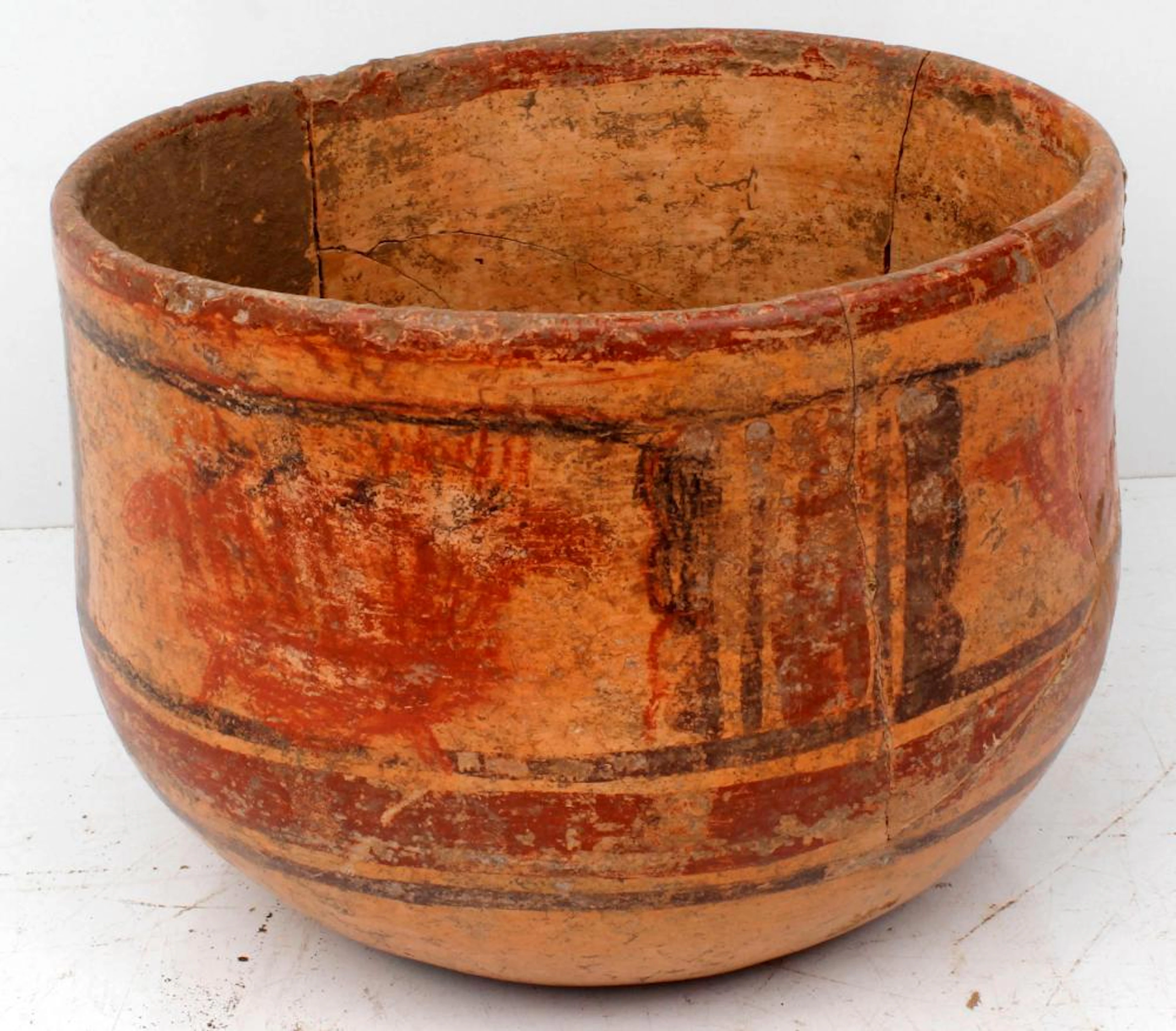 PRECOLUMBIAN TERRACOTTA BOWL MAYA 100-600 CE