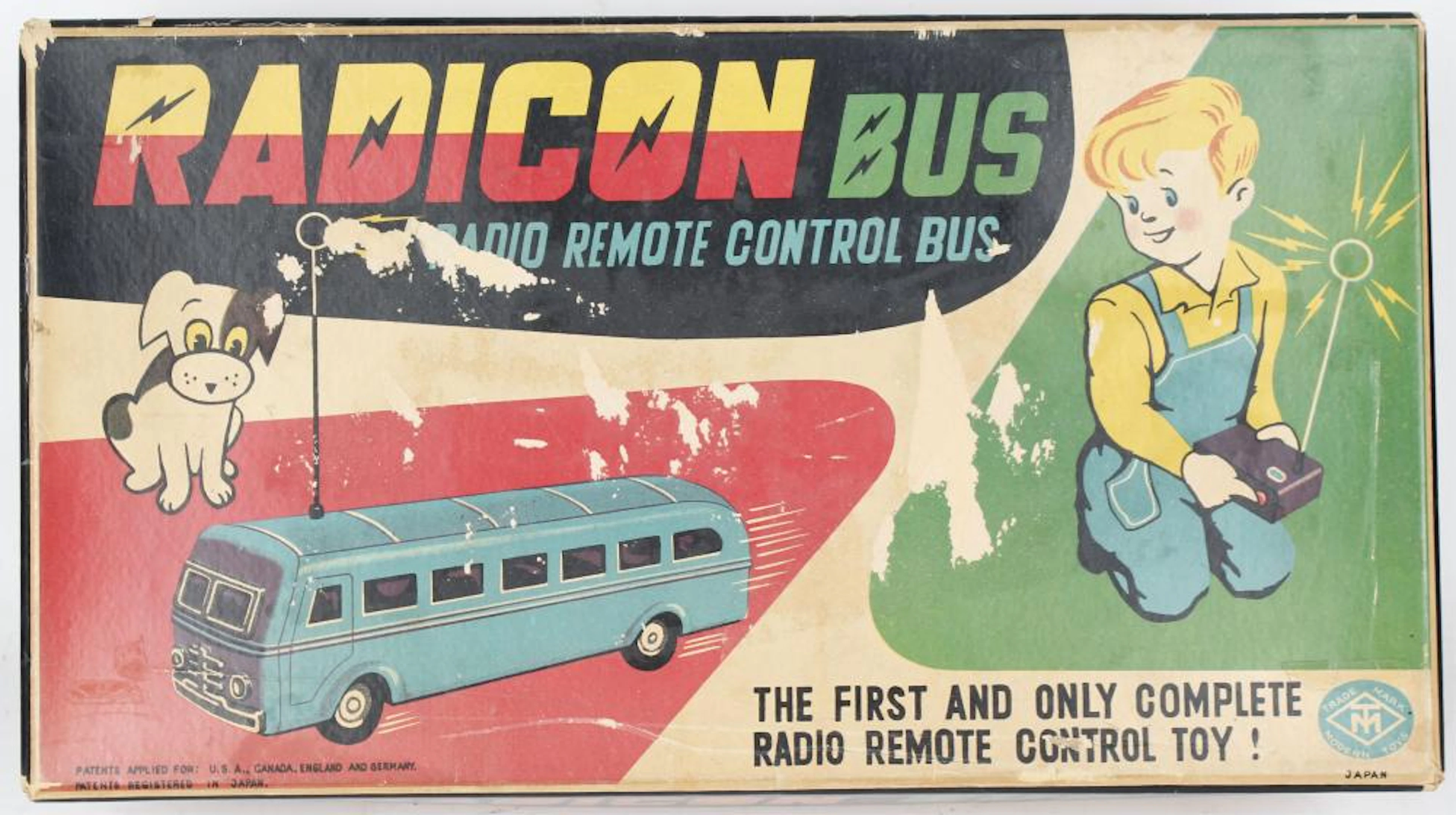 JAPAN BATTERY OPERATED RADICON BUS W/ ORIGNAL BOX