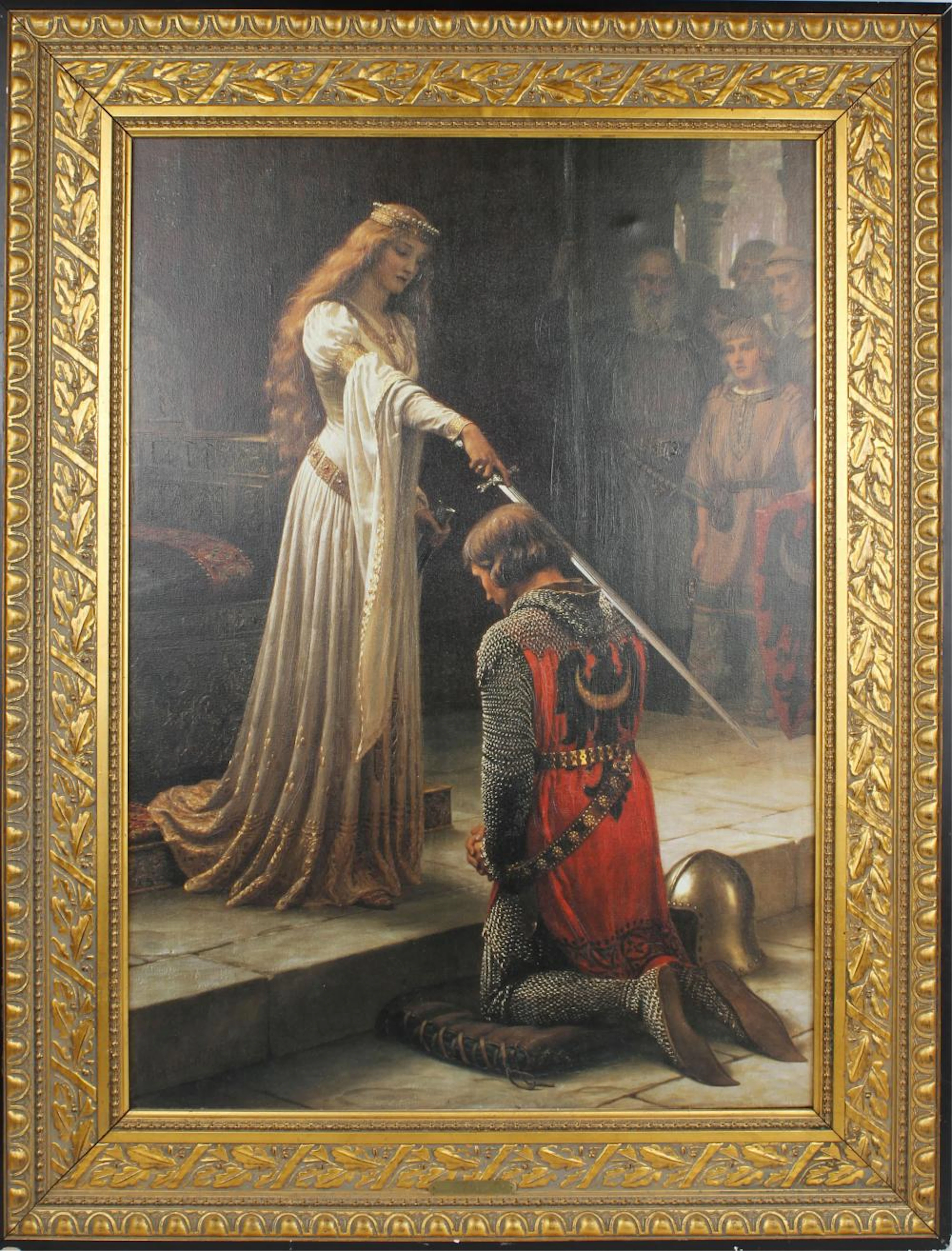 EDMUND BLAIR LEIGHTON EMBELISHED LITHOGRAPH