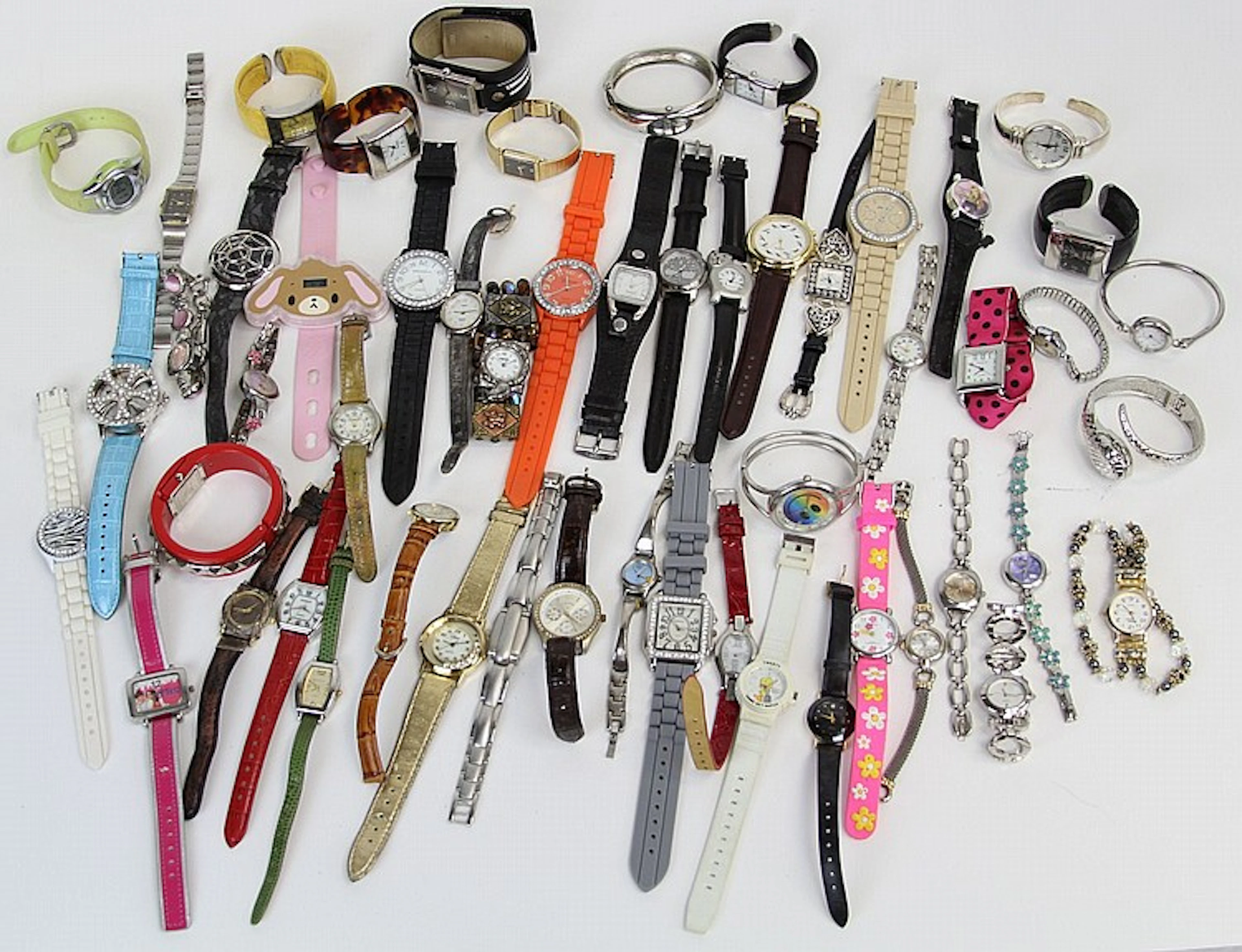 50+ WOMENS WATCHES MOSTLY QUARTZ