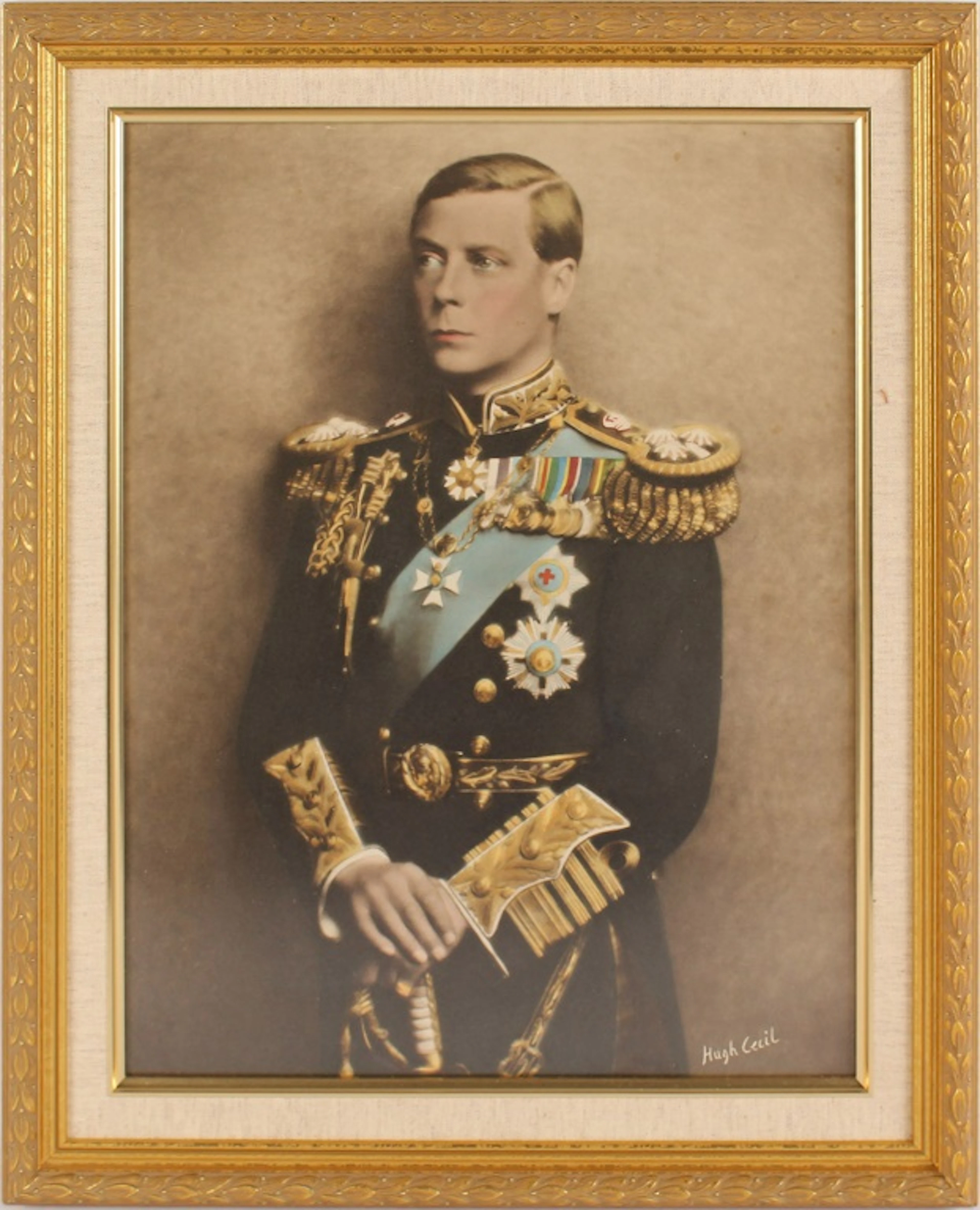 HUGH CECIL EDWARD VIII COLORED PHOTOGRAPHIC PRINT