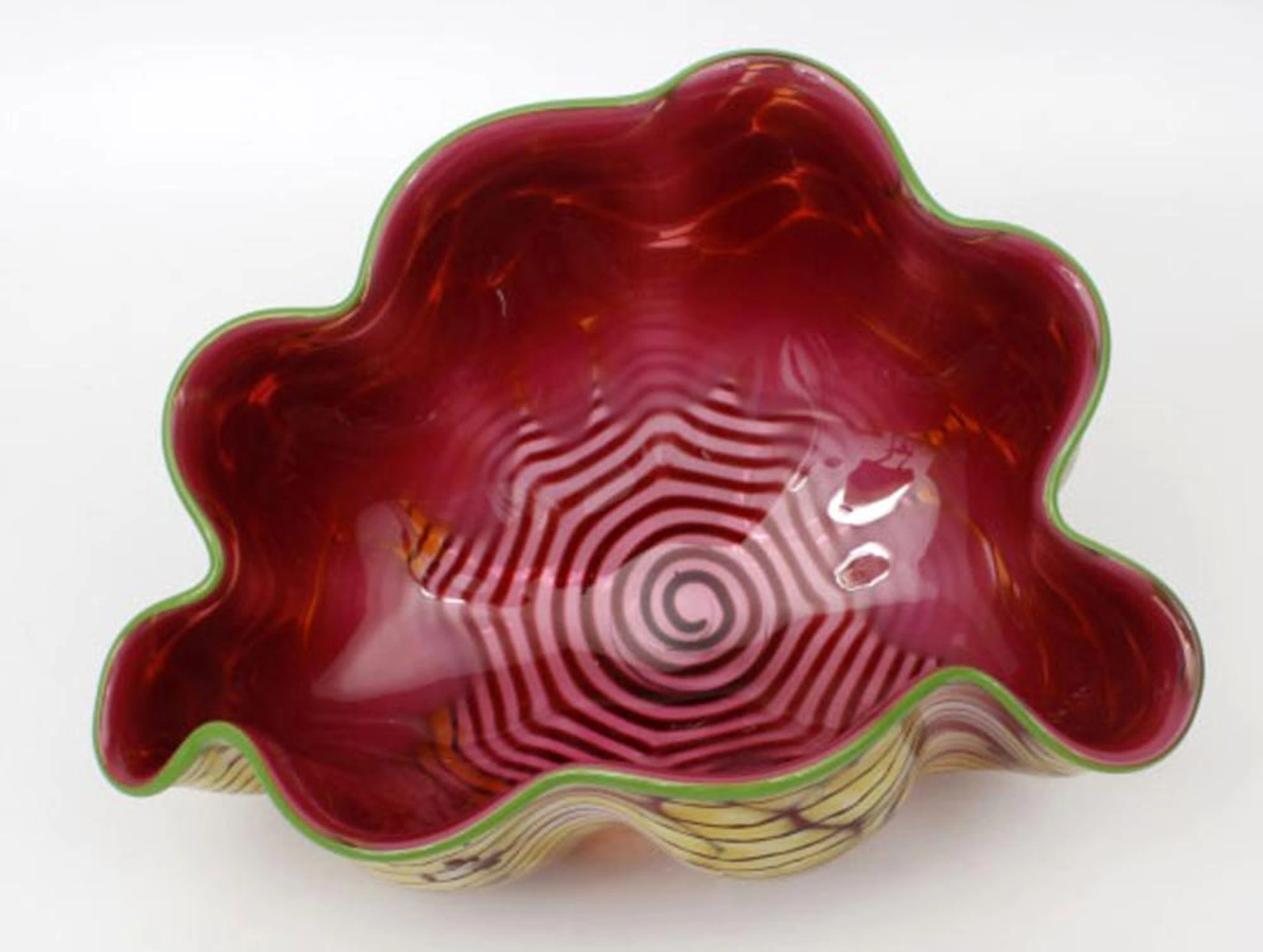CHIHULY GLASS MOROCCAN MACCHIA POMEGRANATE