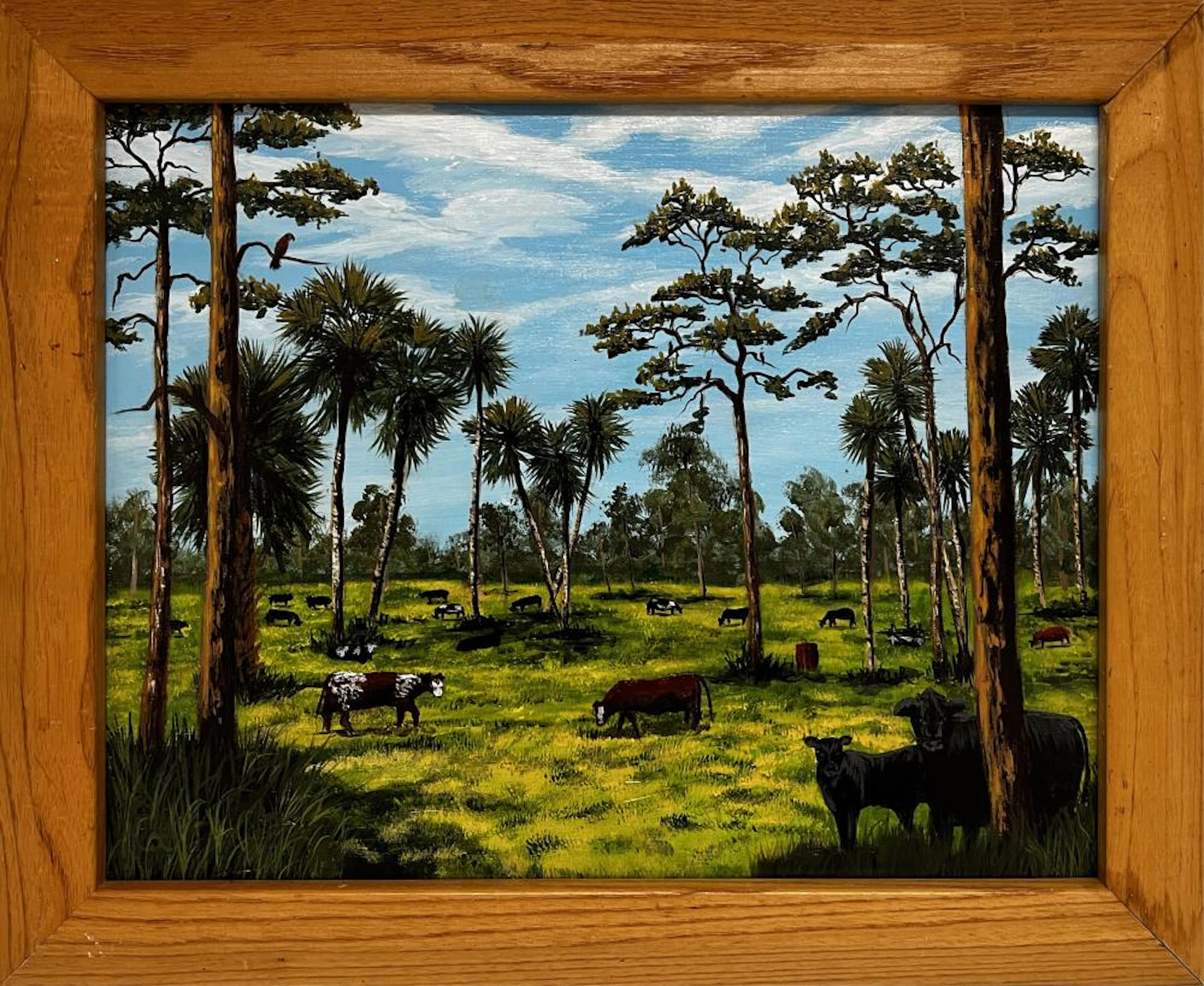 CAROL ANN KNAPP FLORIDA ARTIST CATTLE WATCHING