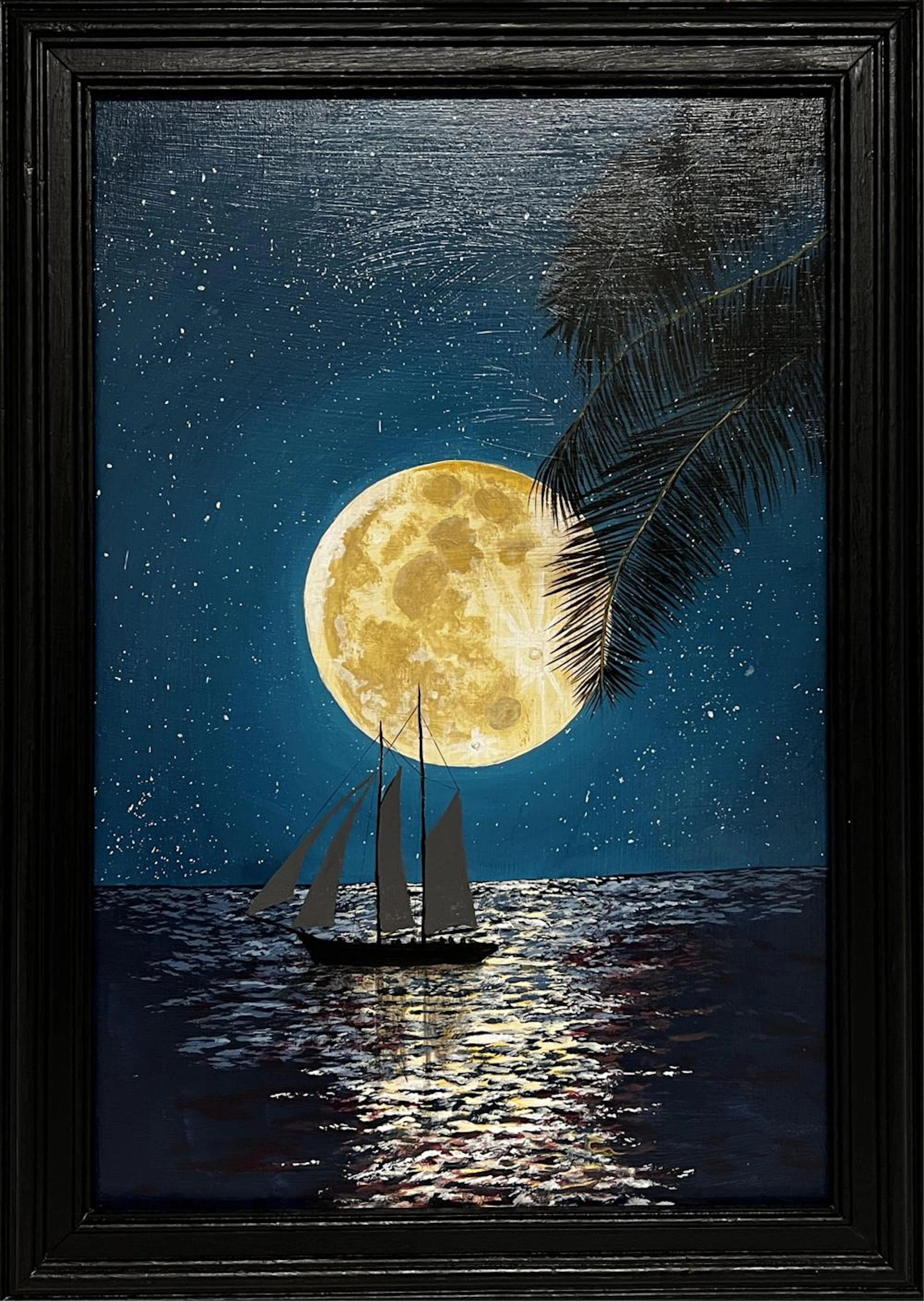 CAROL ANN KNAPP FLORIDA ARTIST SUPER MOON SAILING