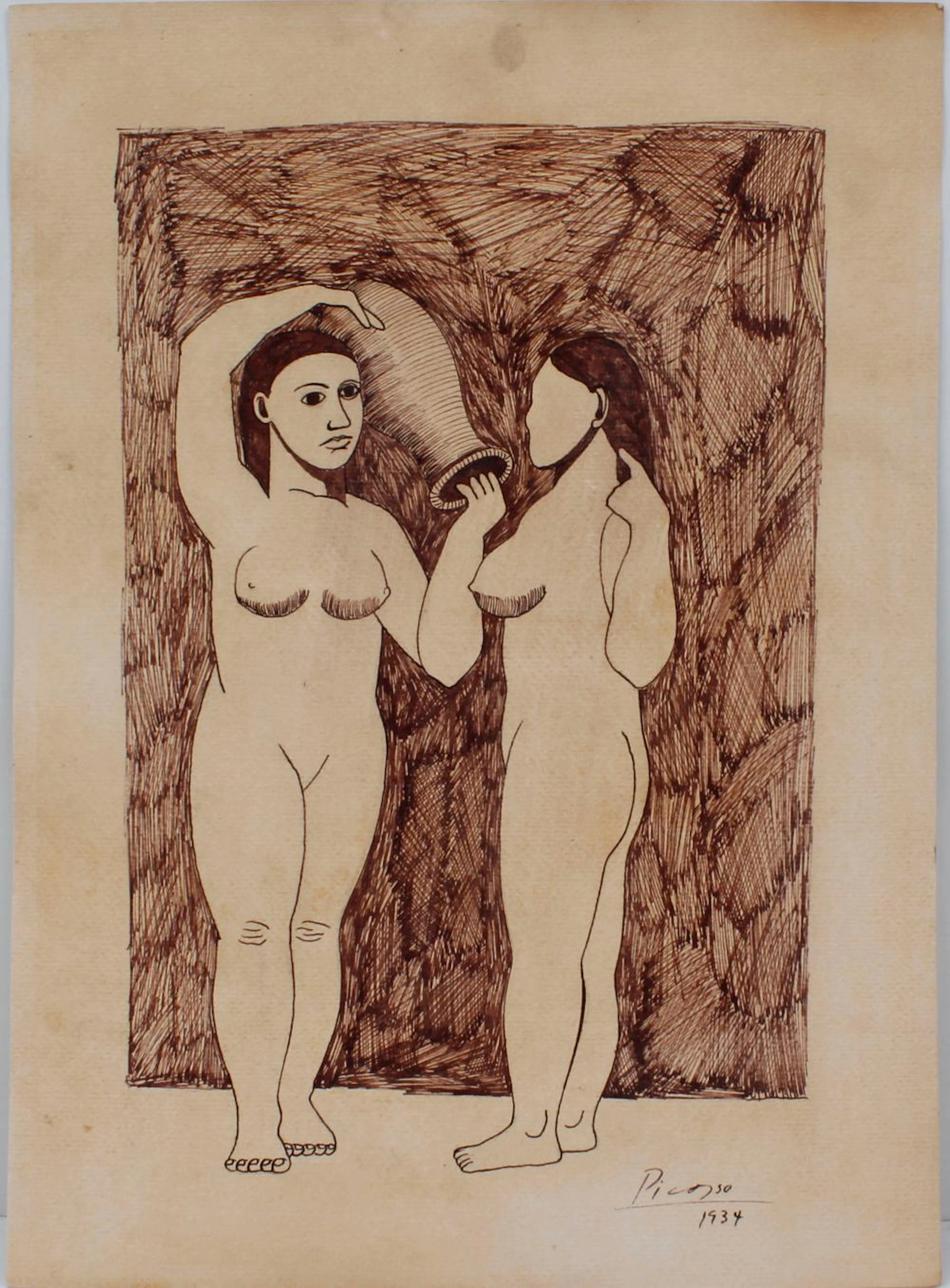 PICASSO NUDE FEMALES BATHING