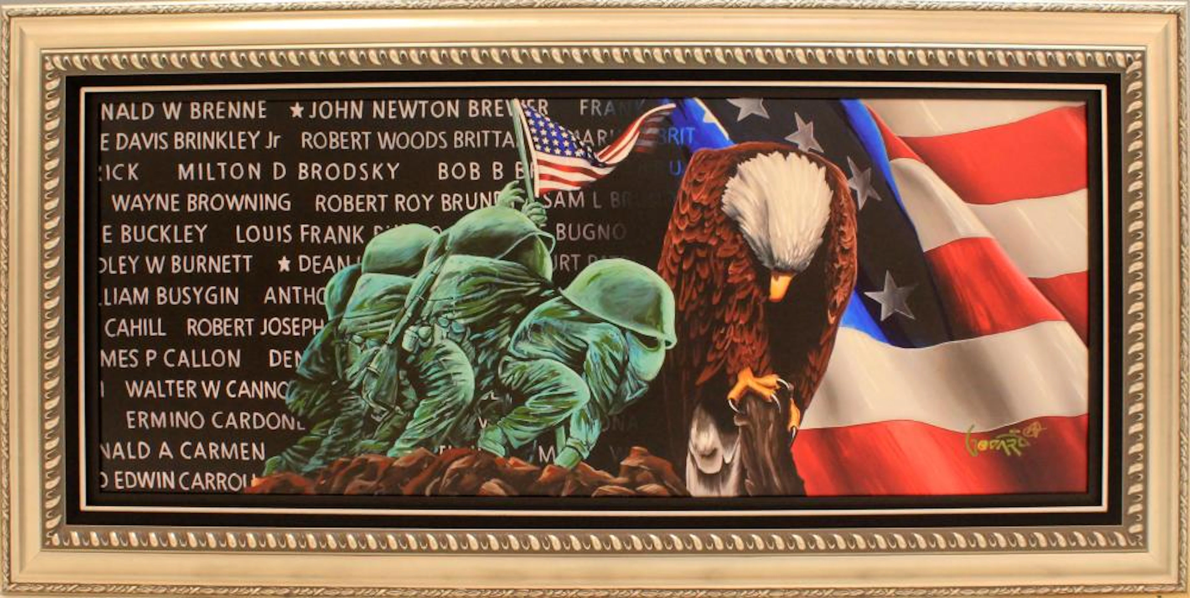 GODARD EMBELLISHED GICLEE FOR THOSE WHO GAVE ALL