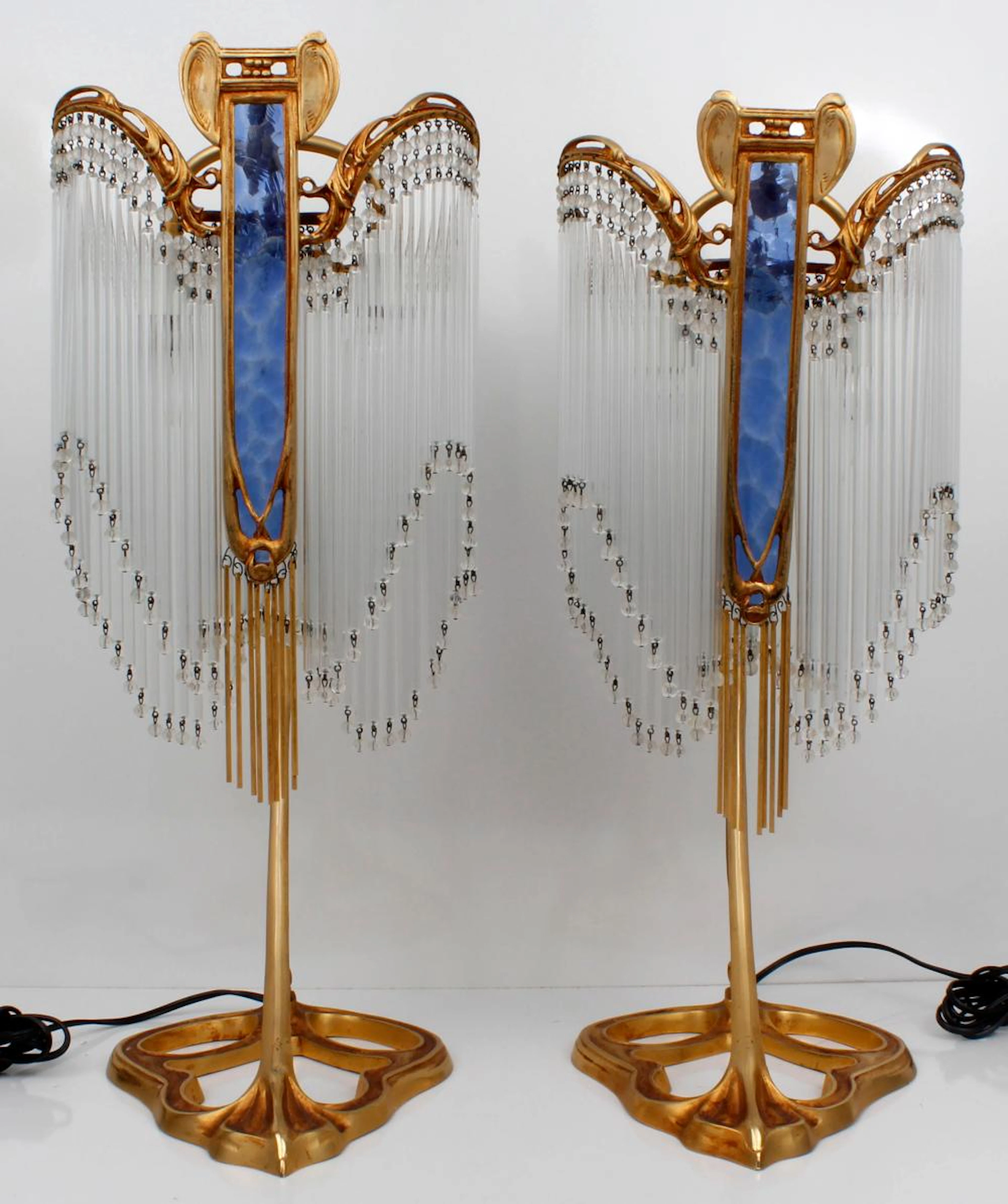 ART NOUVEAU TABLE LAMPS AFTER HECTOR GUIMARD