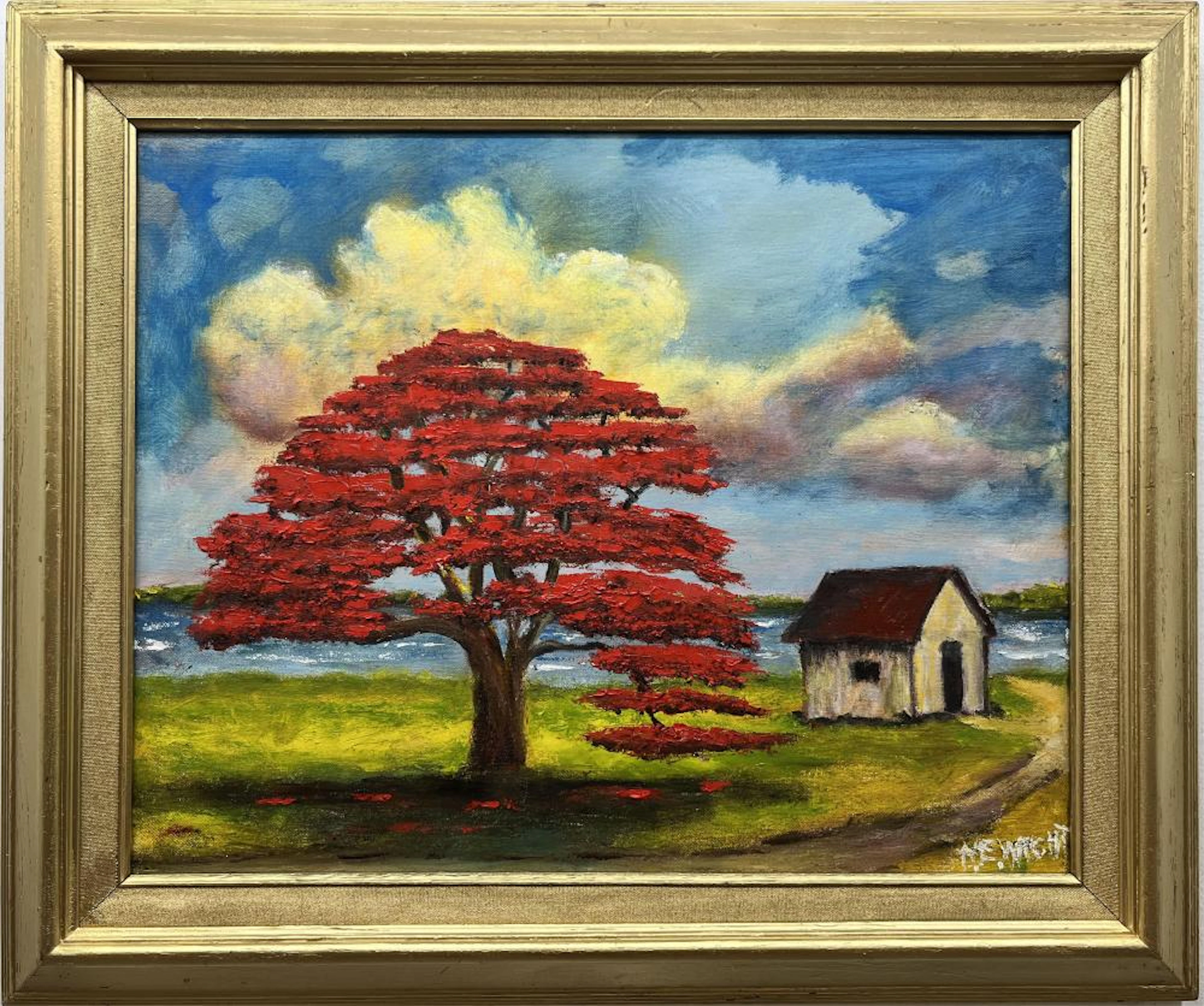 ORMAN WRIGHT FLORIDA ARTIST POINCIANA