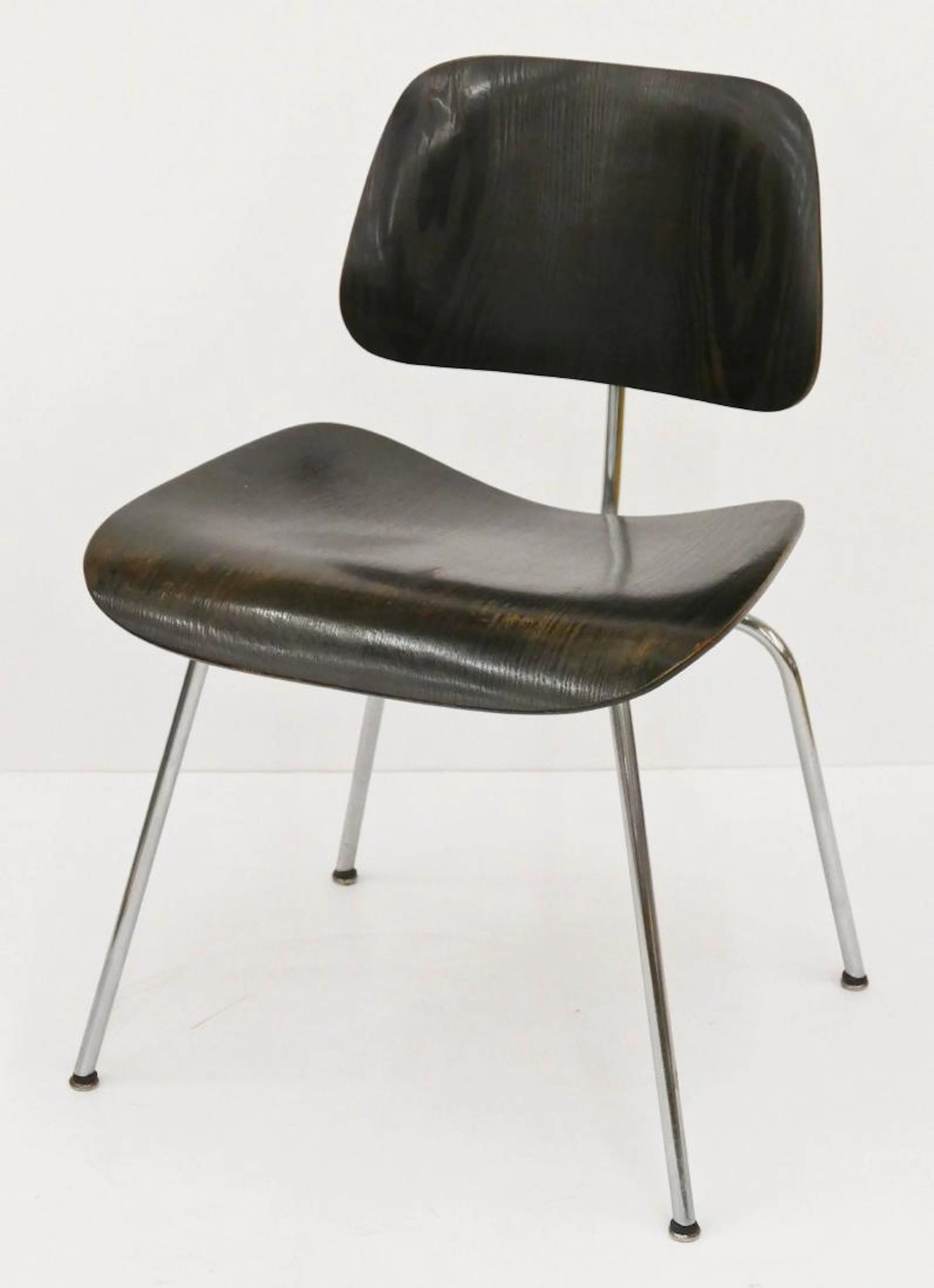 Early Eames Black DCM Chair 29''x19.5''x20''. Black