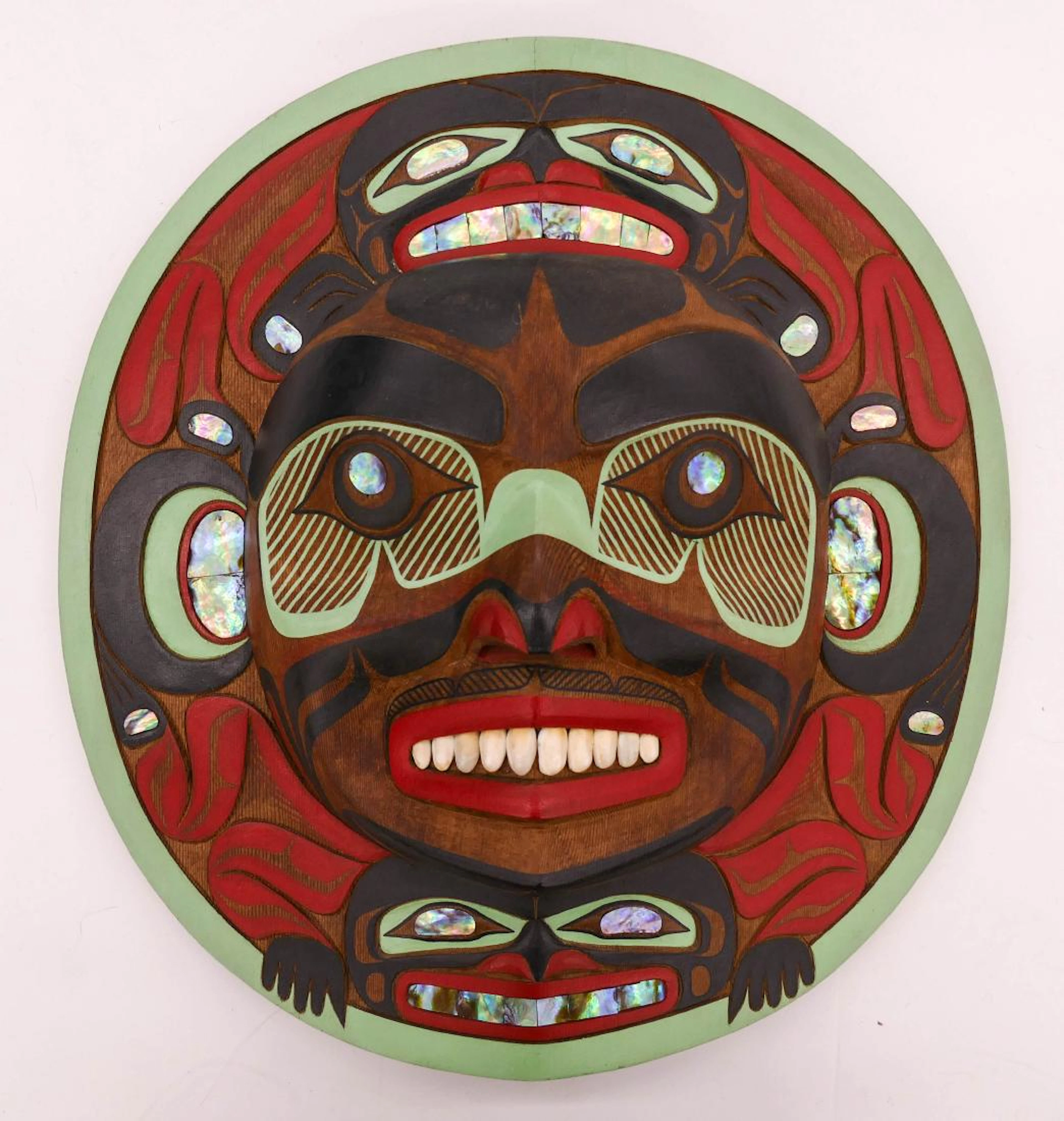 Tony Hunt Sr. (1942-2017 Kwakiutl) Moon Mask 1986 Cedar