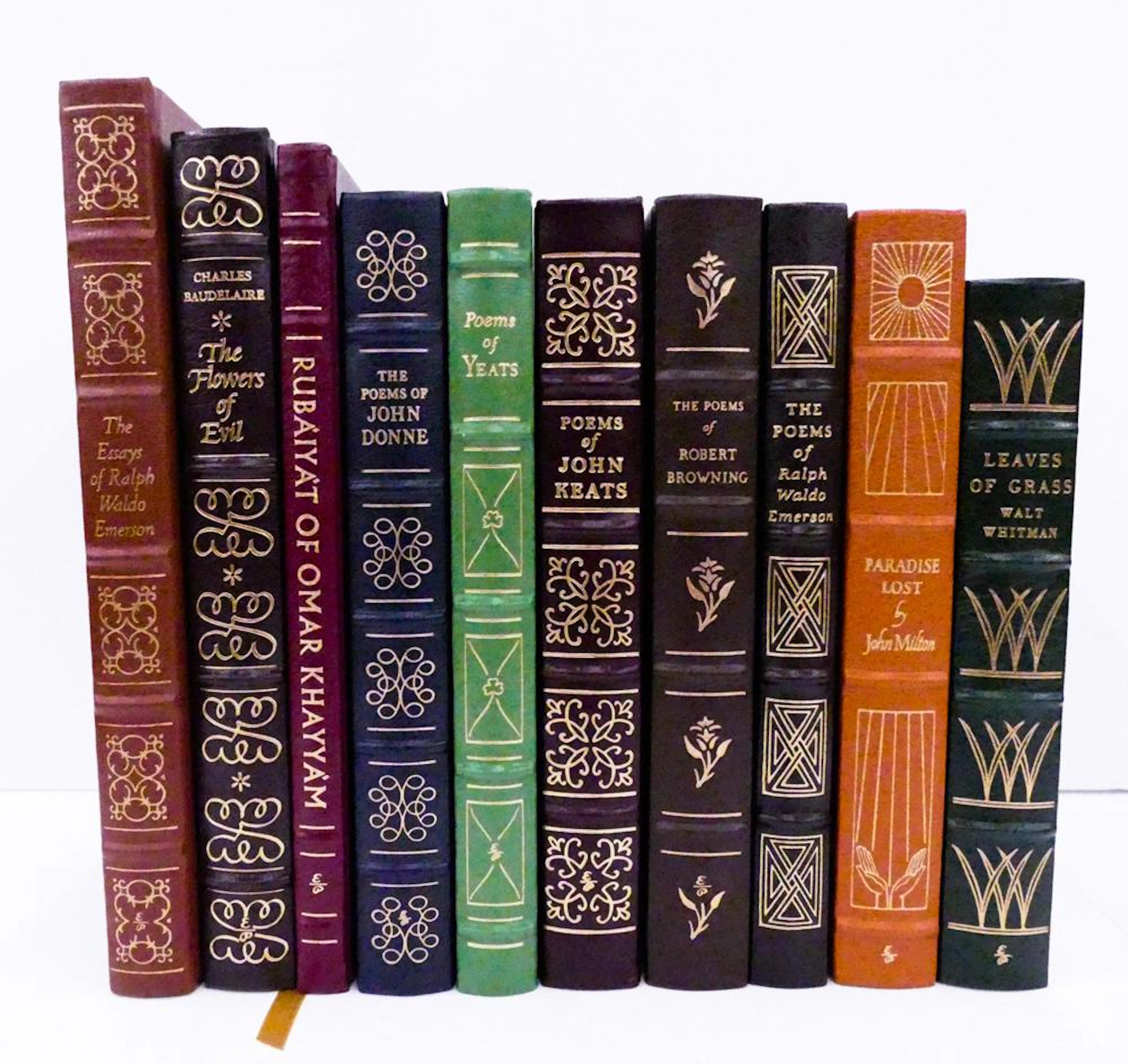 10pc Easton Press Leather Bound Poetry Collector's