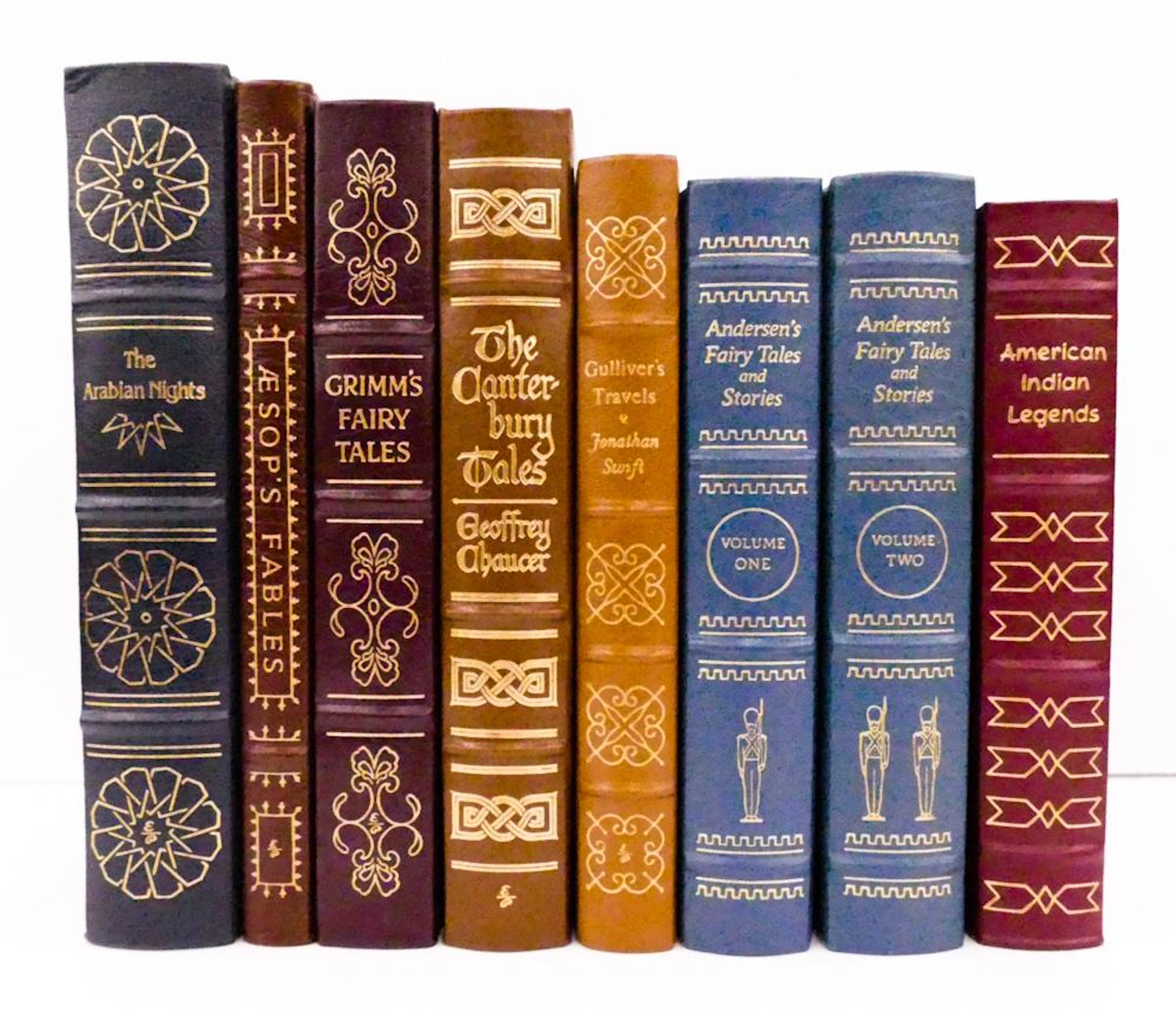 8pc Easton Press Leather Bound Tales, Fables, and
