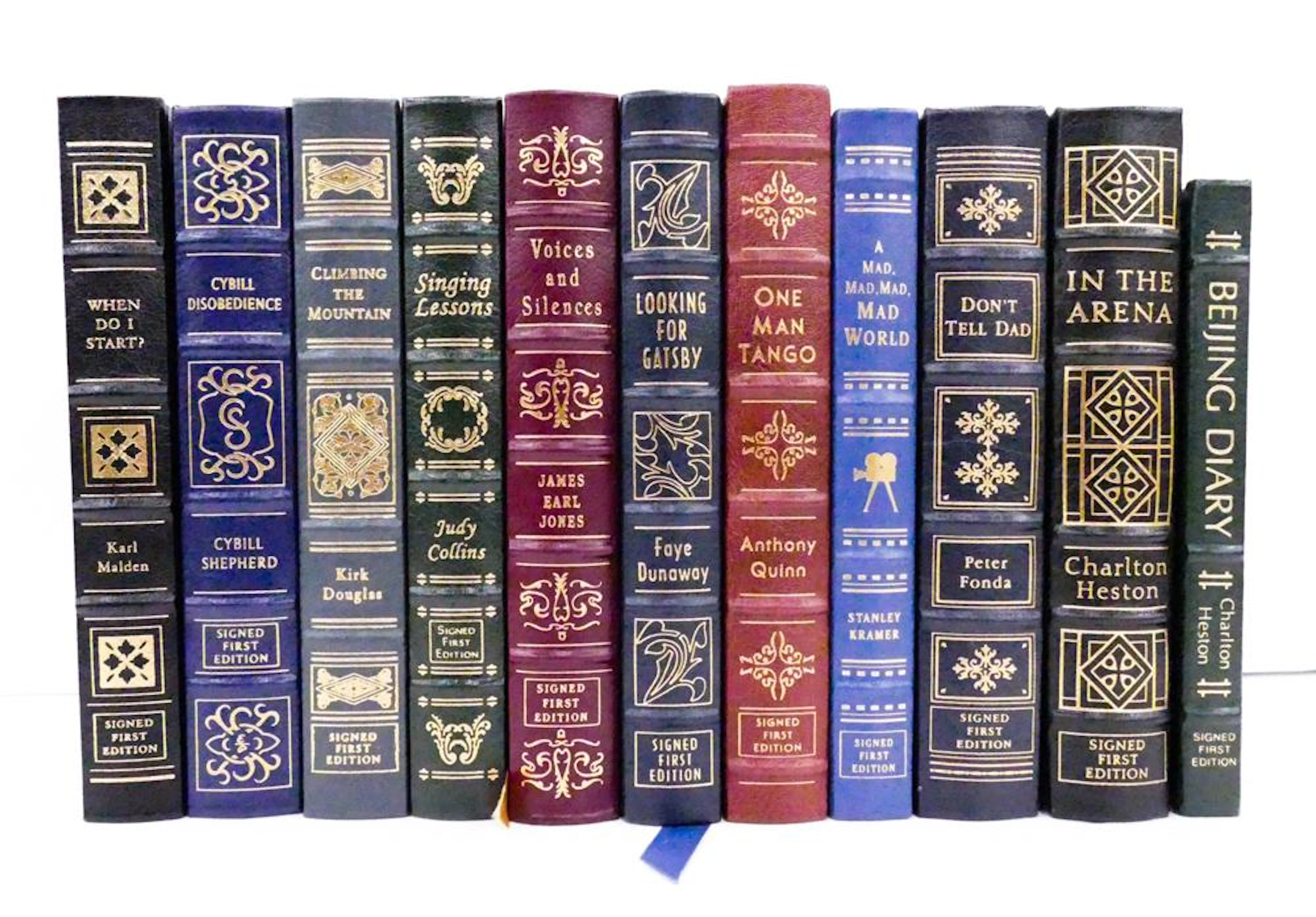 11pc Easton Press Signed First Edition Leather Bound