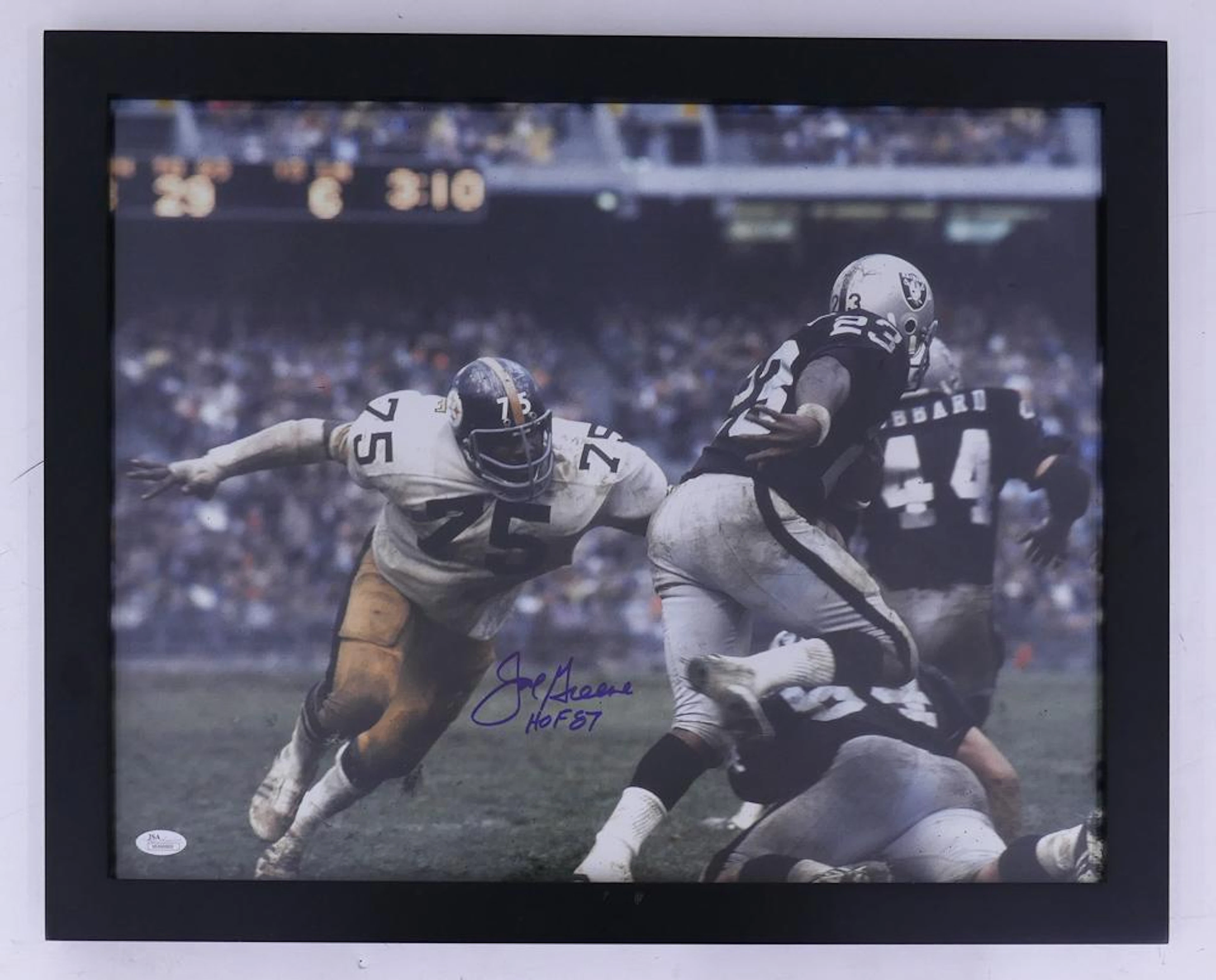 Mean Joe Green HOF Pittsburgh Steelers SIgned Football