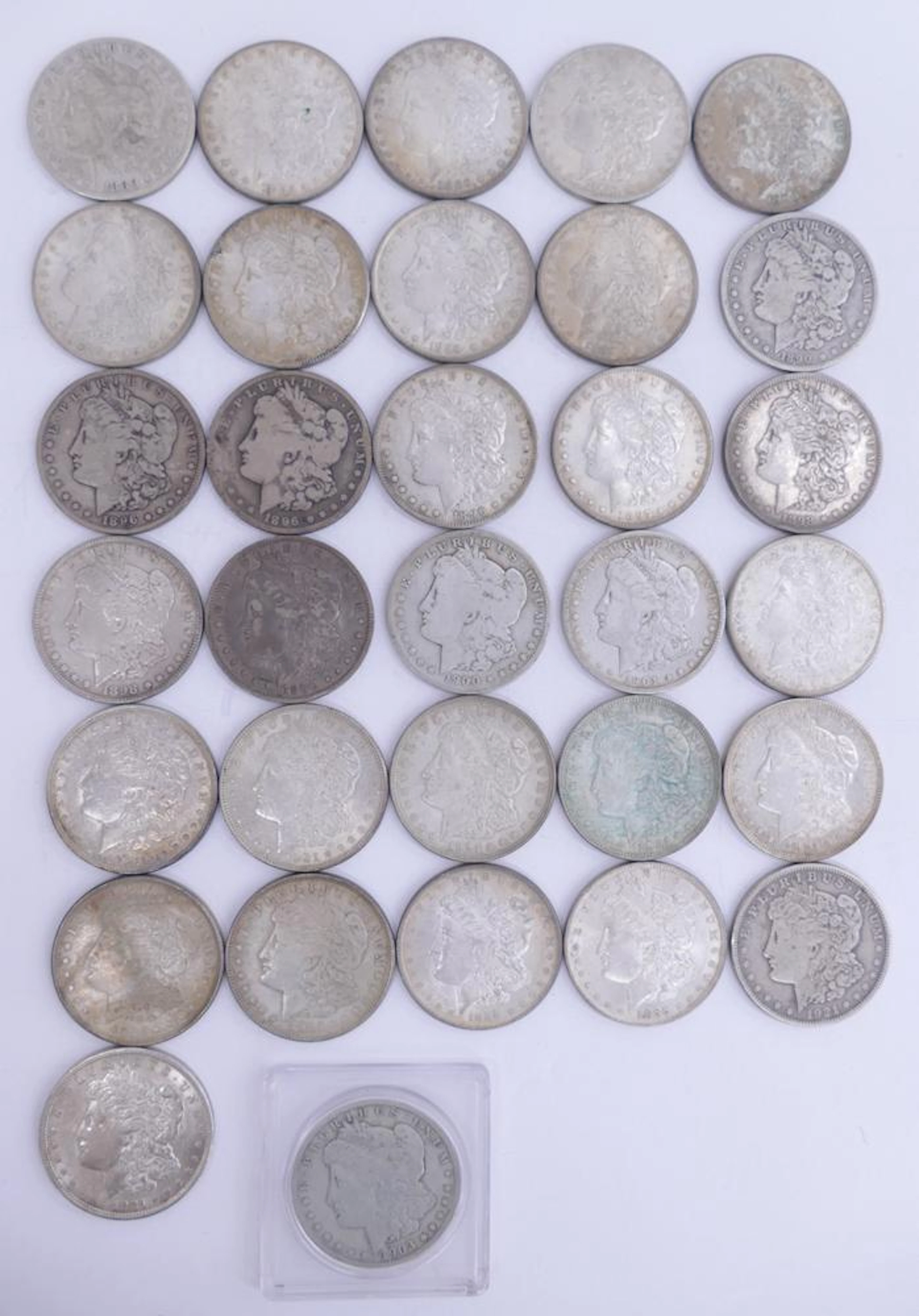 32pc US Morgan Silver Dollar $1 Coins