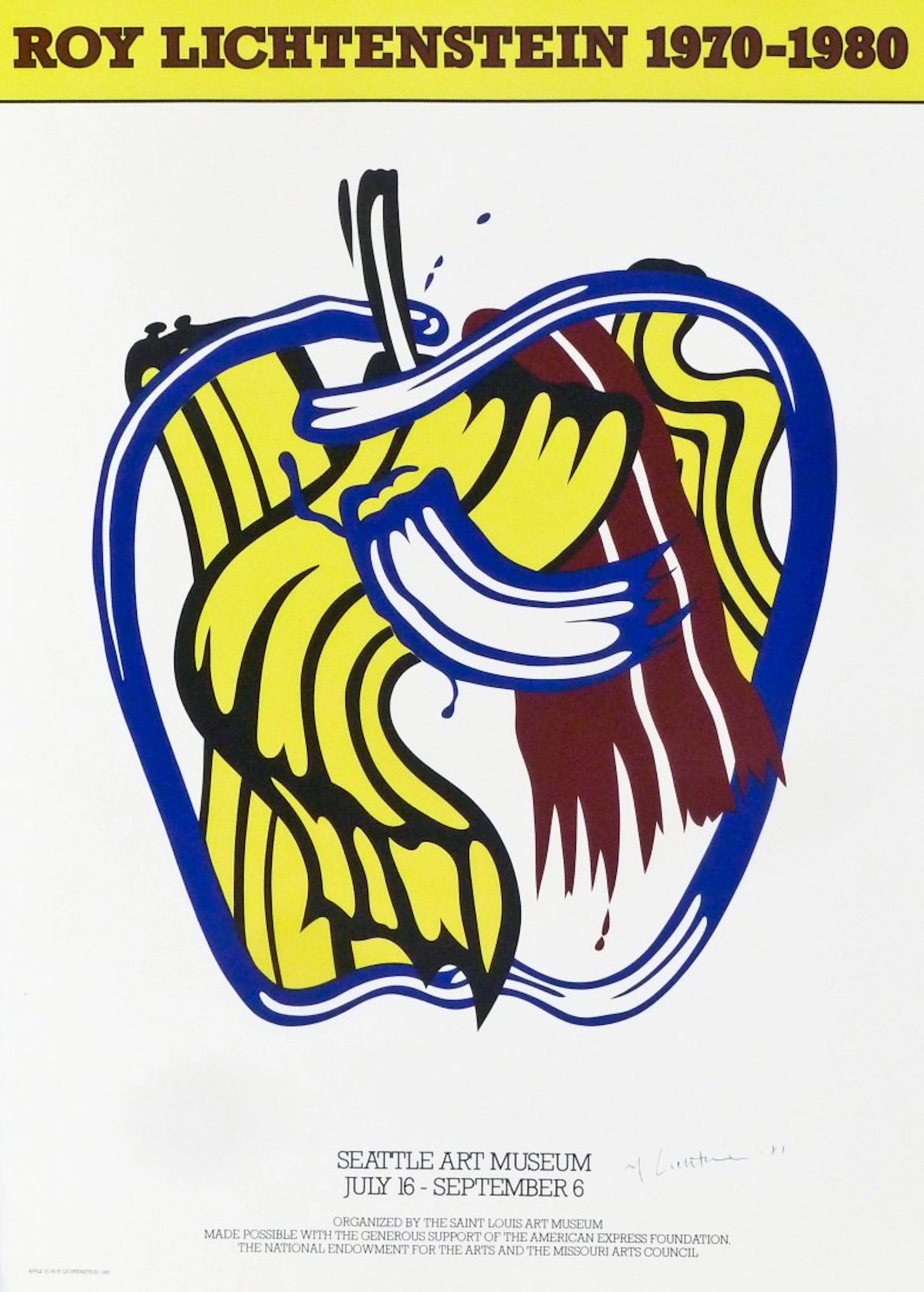 Roy Lichtenstein (1923-1997 New York) ''Apple'' 1981