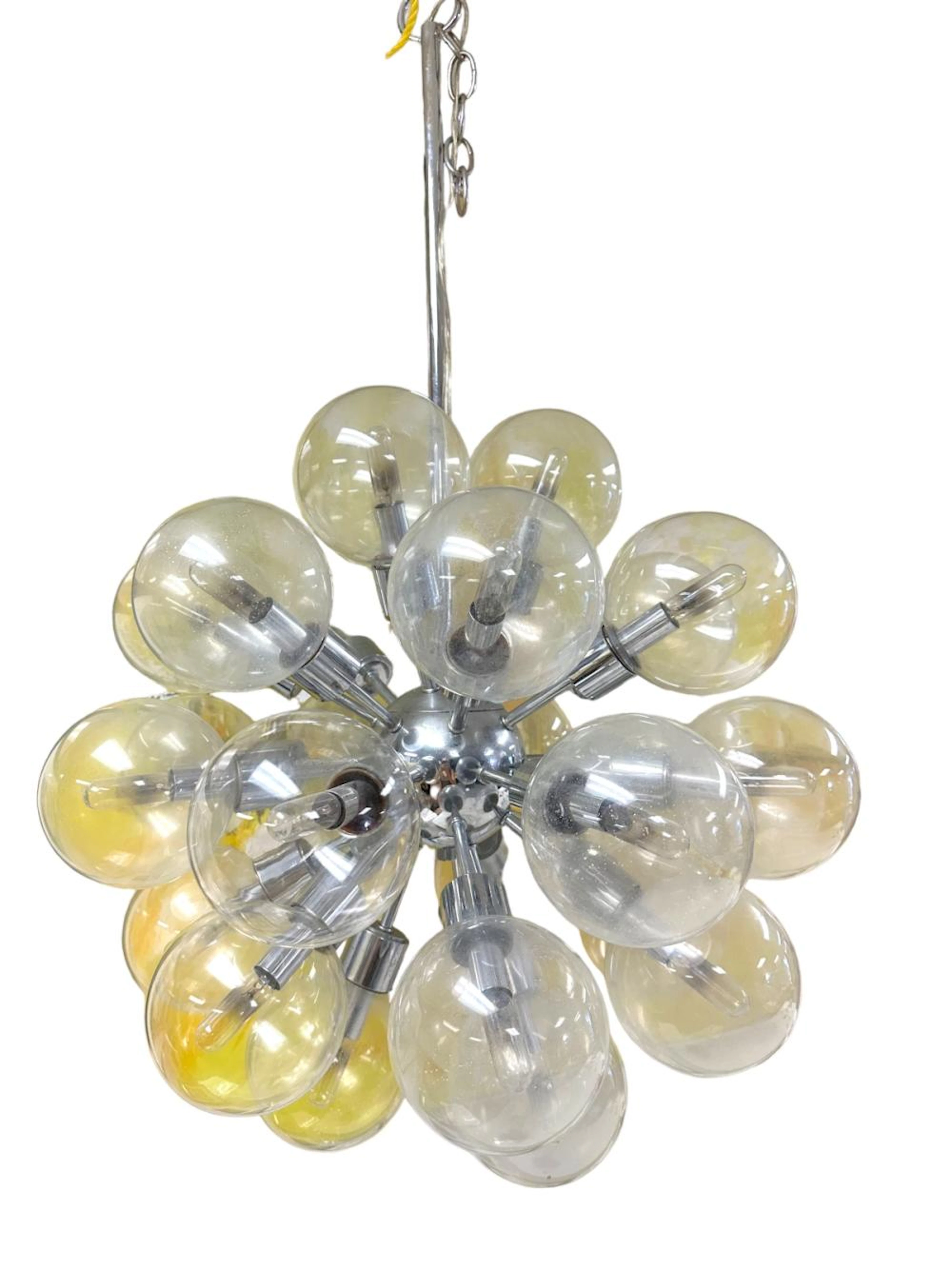 VNTG MCM LG SPUTNIK BUBBLE CHANDELIER
