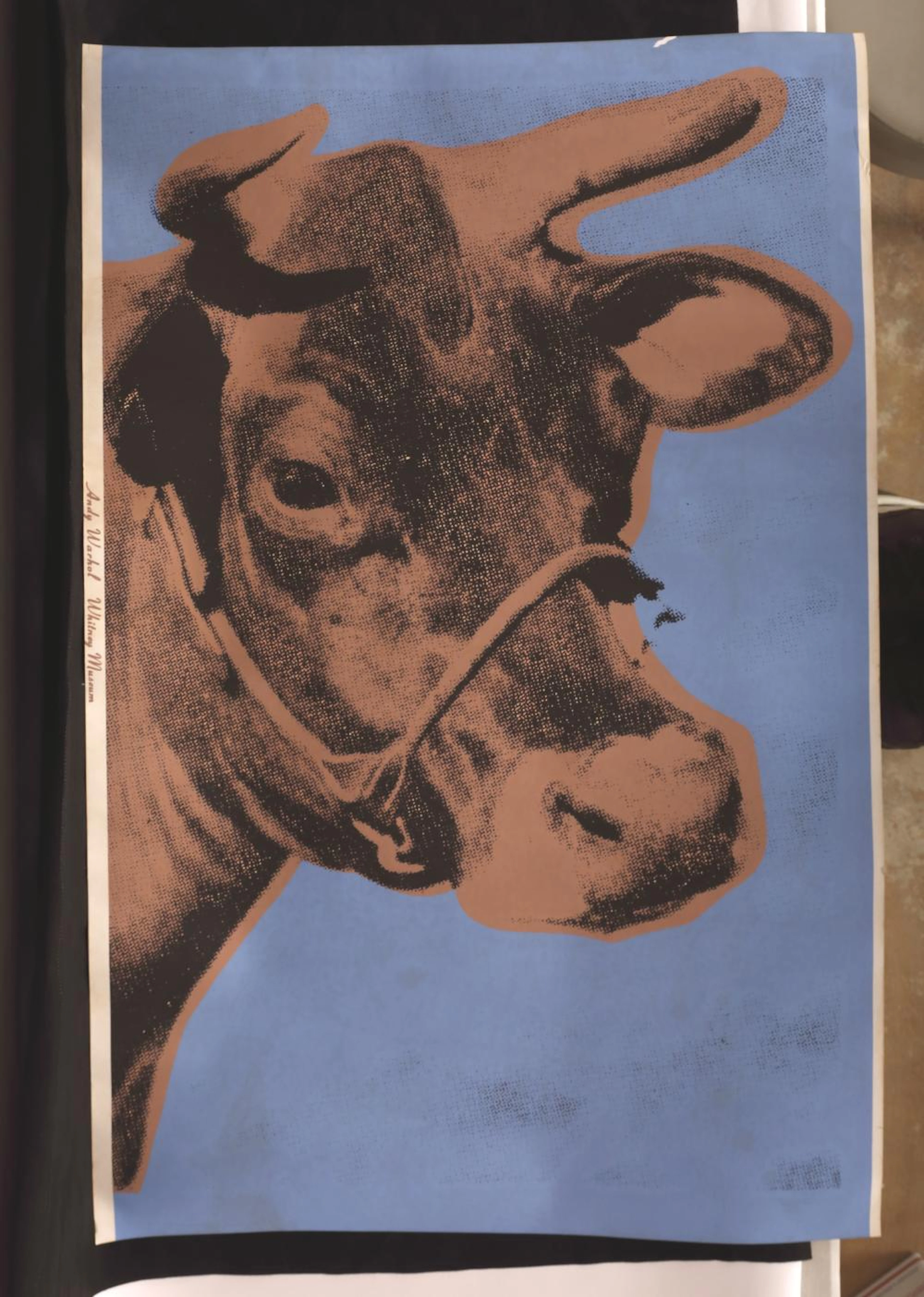 Andy Warhol Screenprint Poster of Cow, 1971