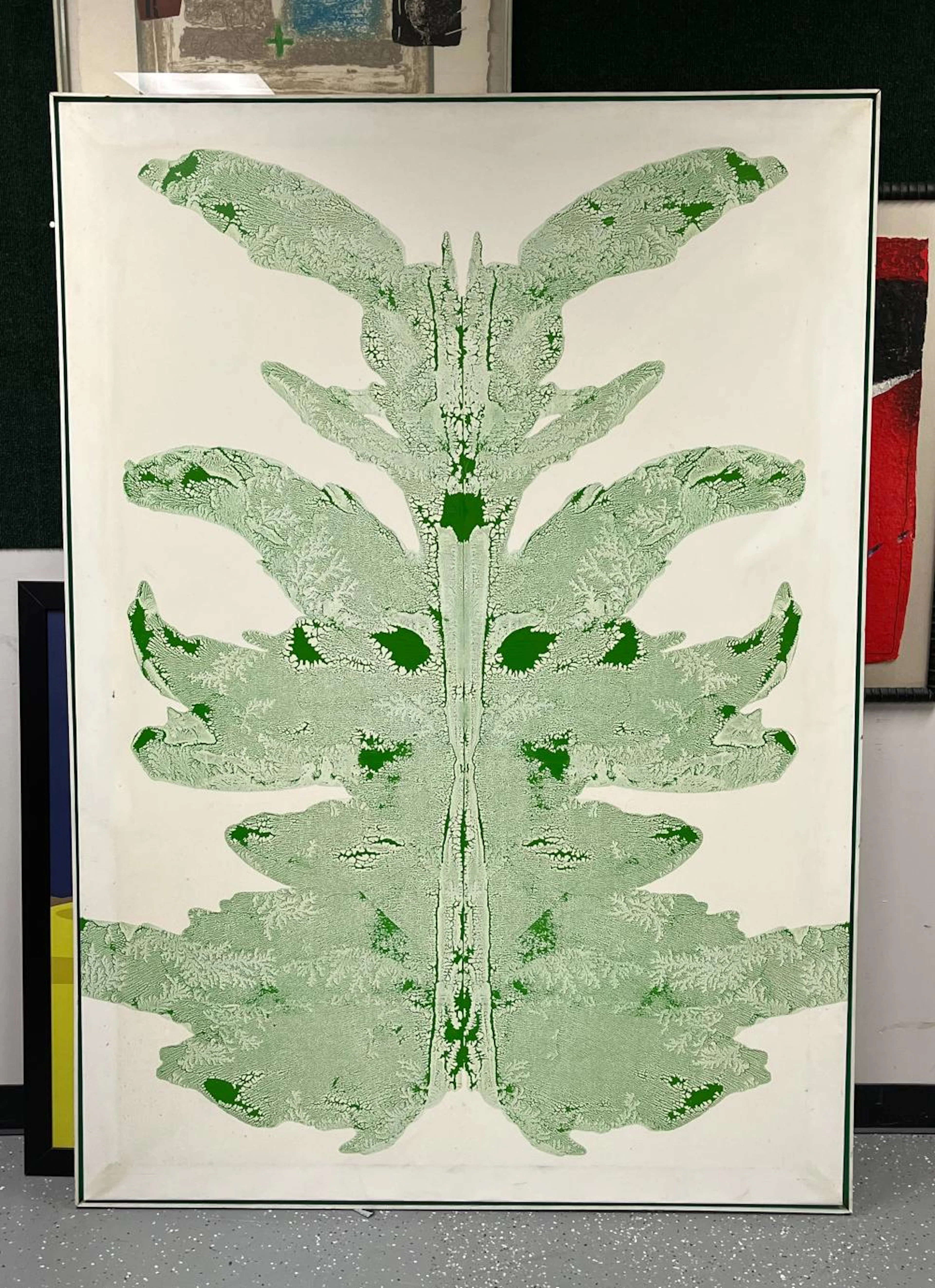 Large Abstract Impressionist Rorschach Test Pntg
