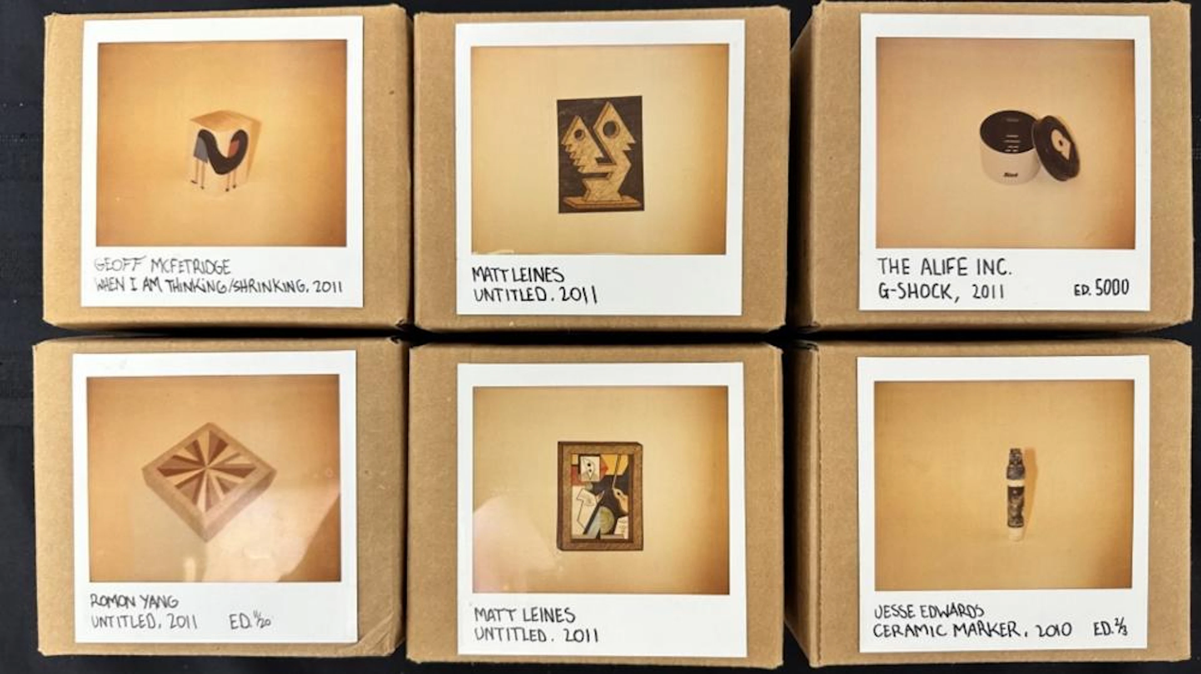 6PC GIFT BOXES J EDWARDS M LEINES R YANG & ALIFE