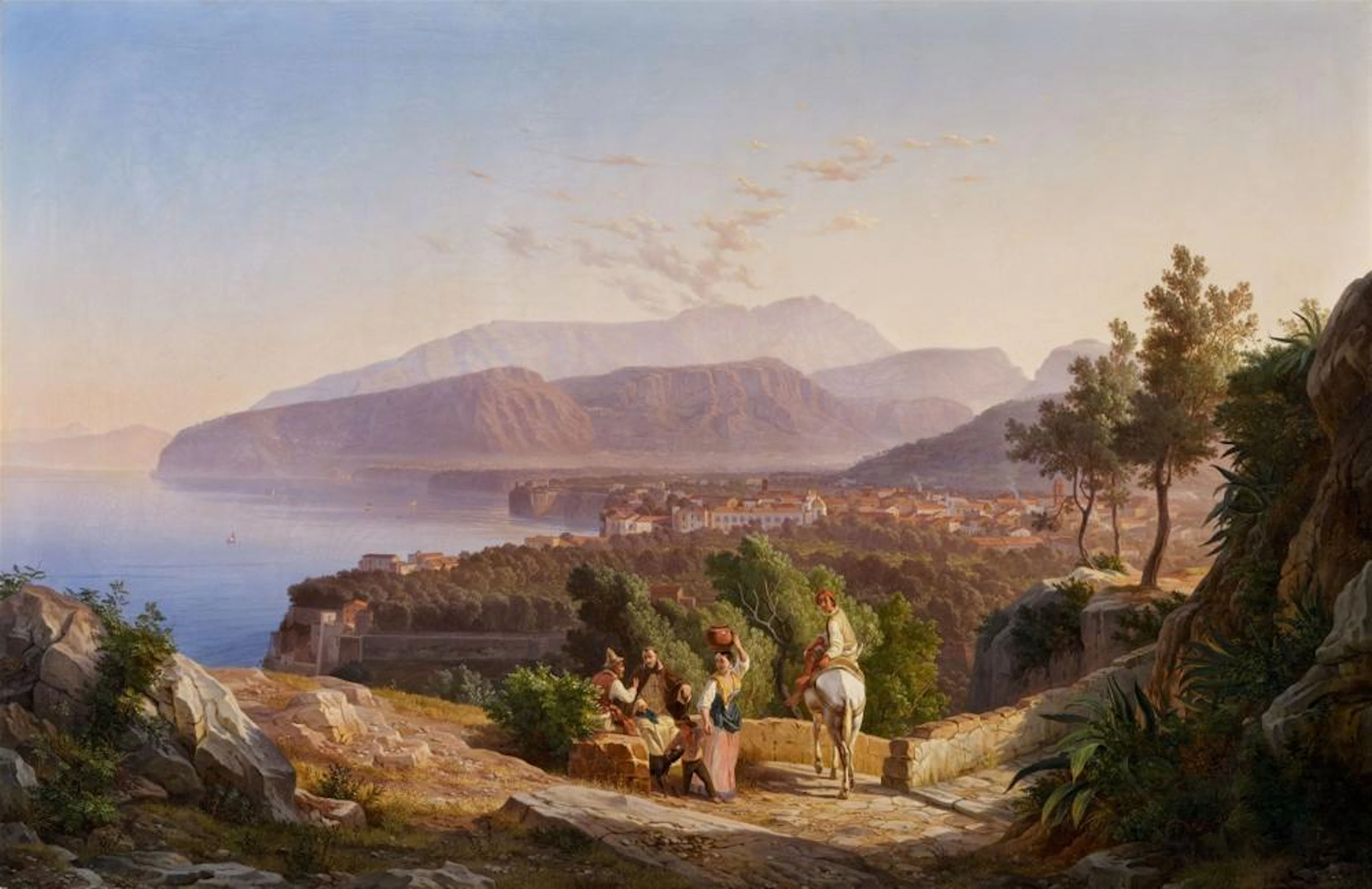 Carl Wilhelm Götzloff, View of Sorrent