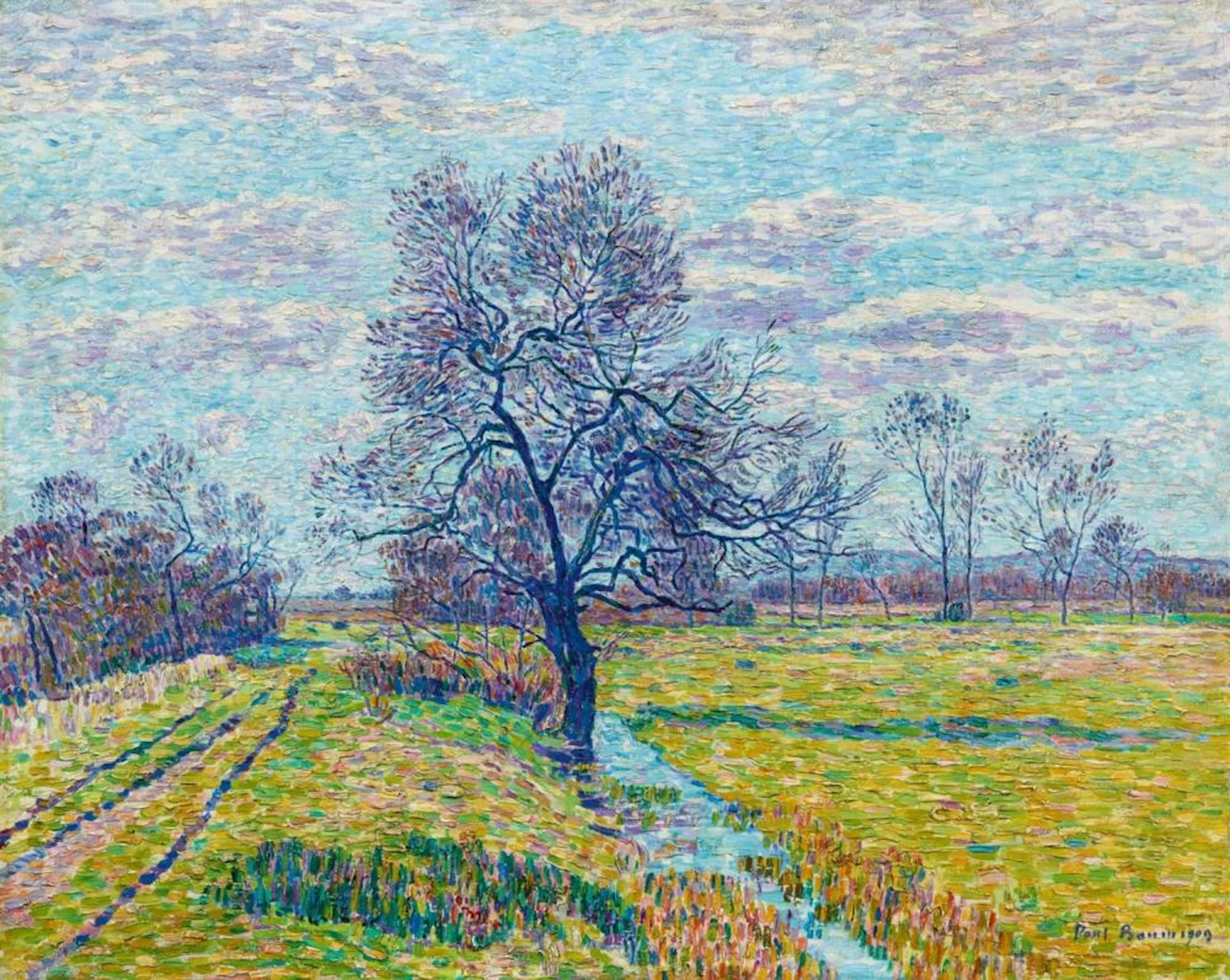 Paul Baum, Frühlingslandschaft bei Hyères, 1909