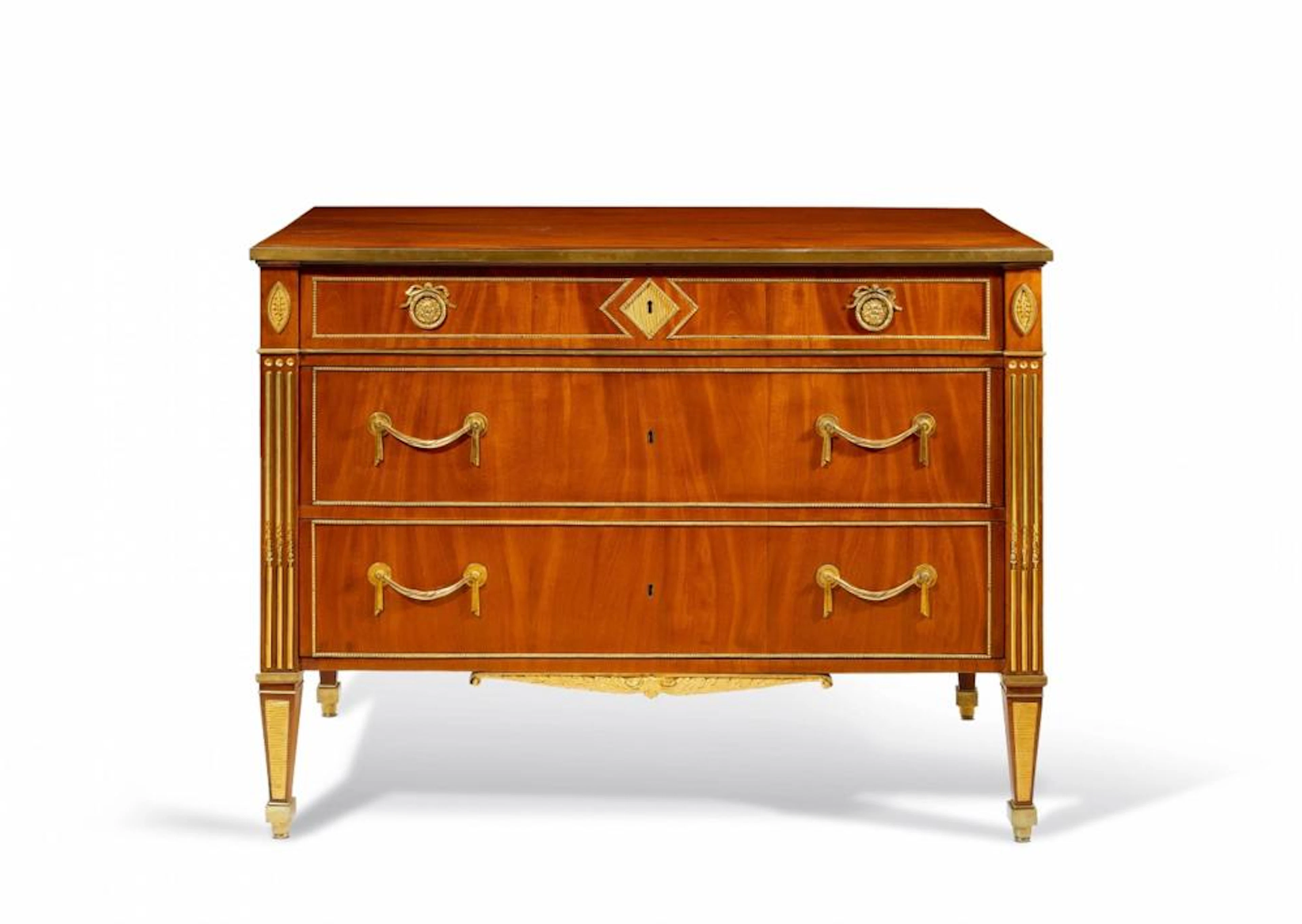 A chest of drawers by David Roentgen