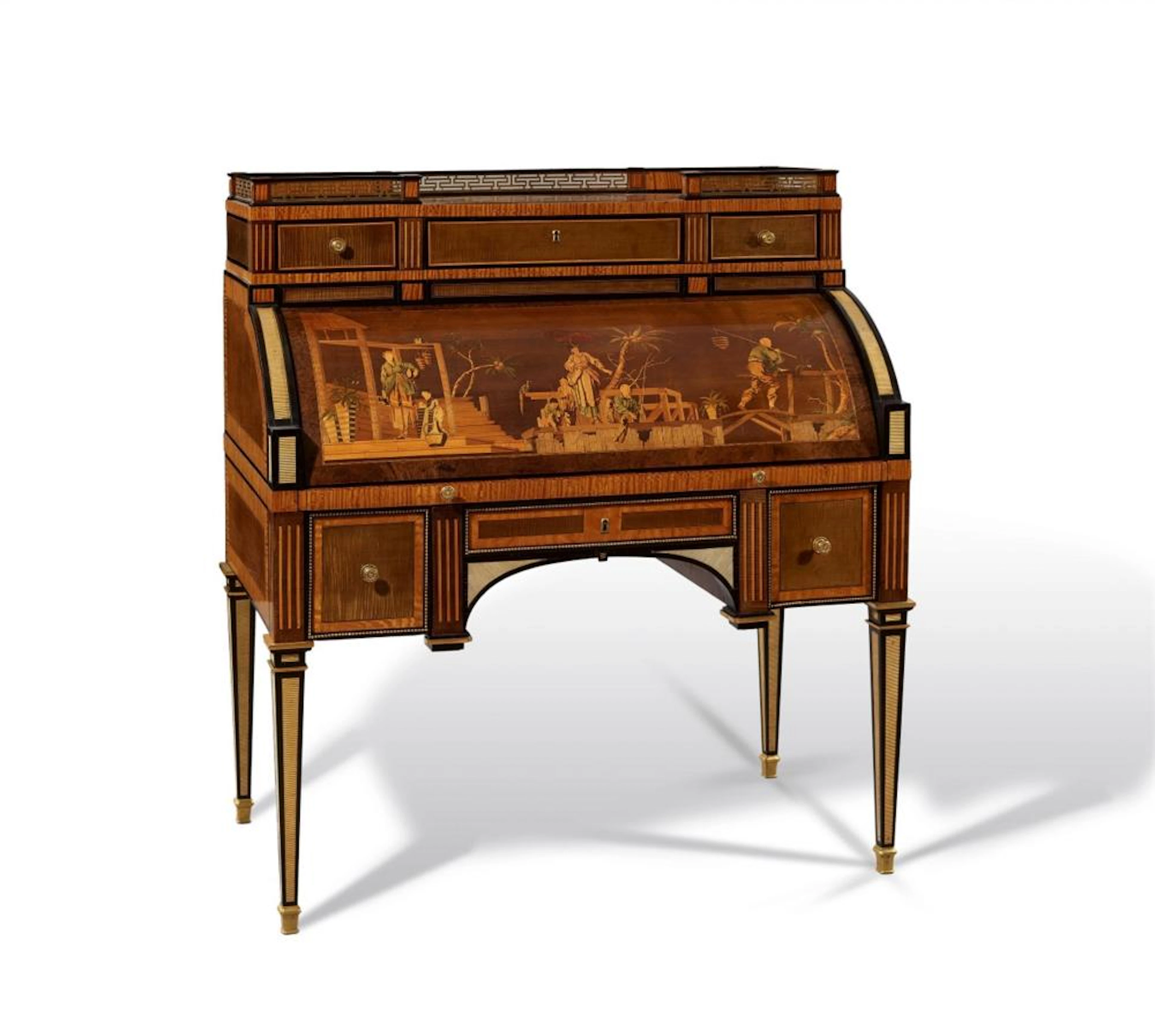 A cylinder bureau by David Roentgen