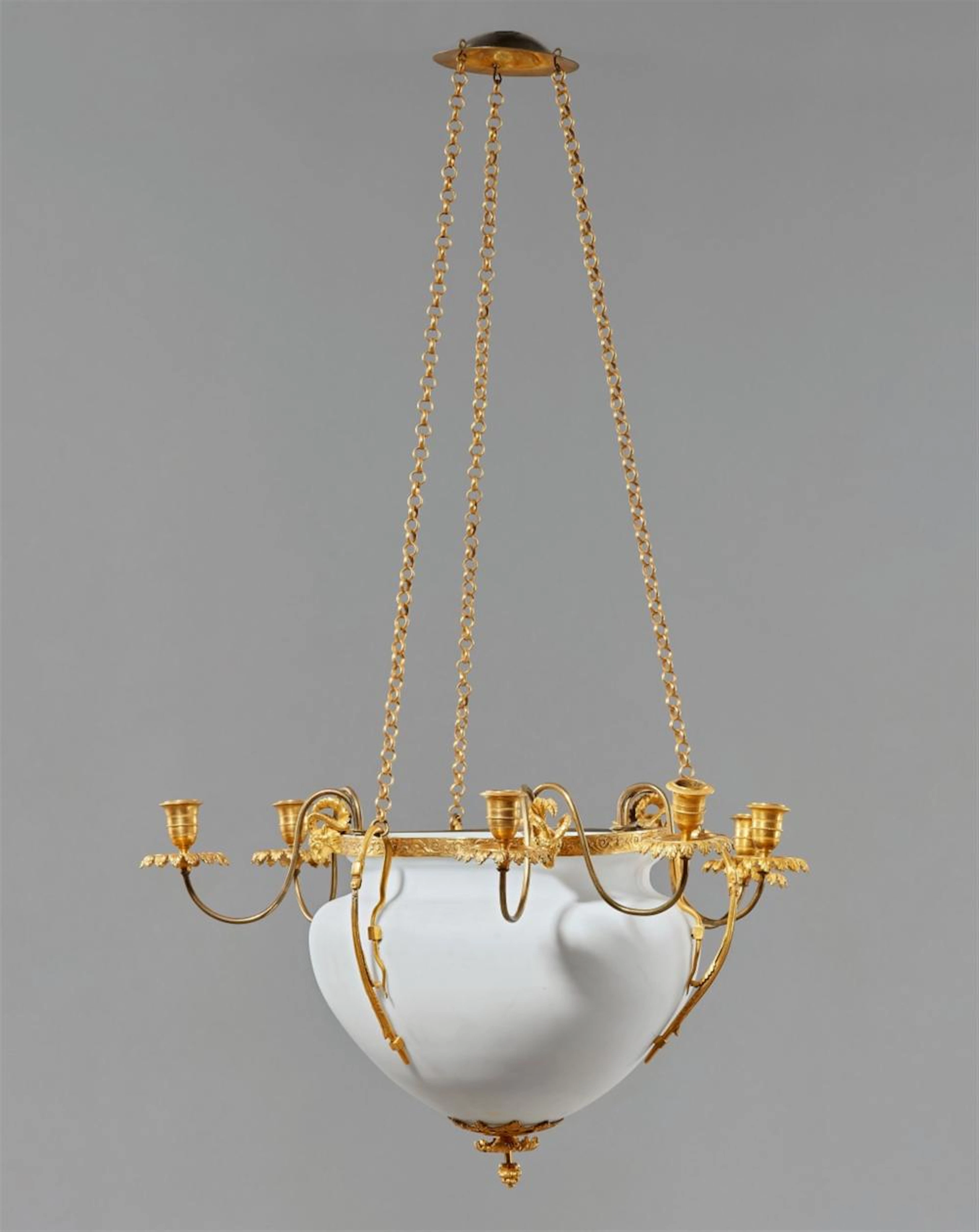 A Dresden Neoclassical chandelier