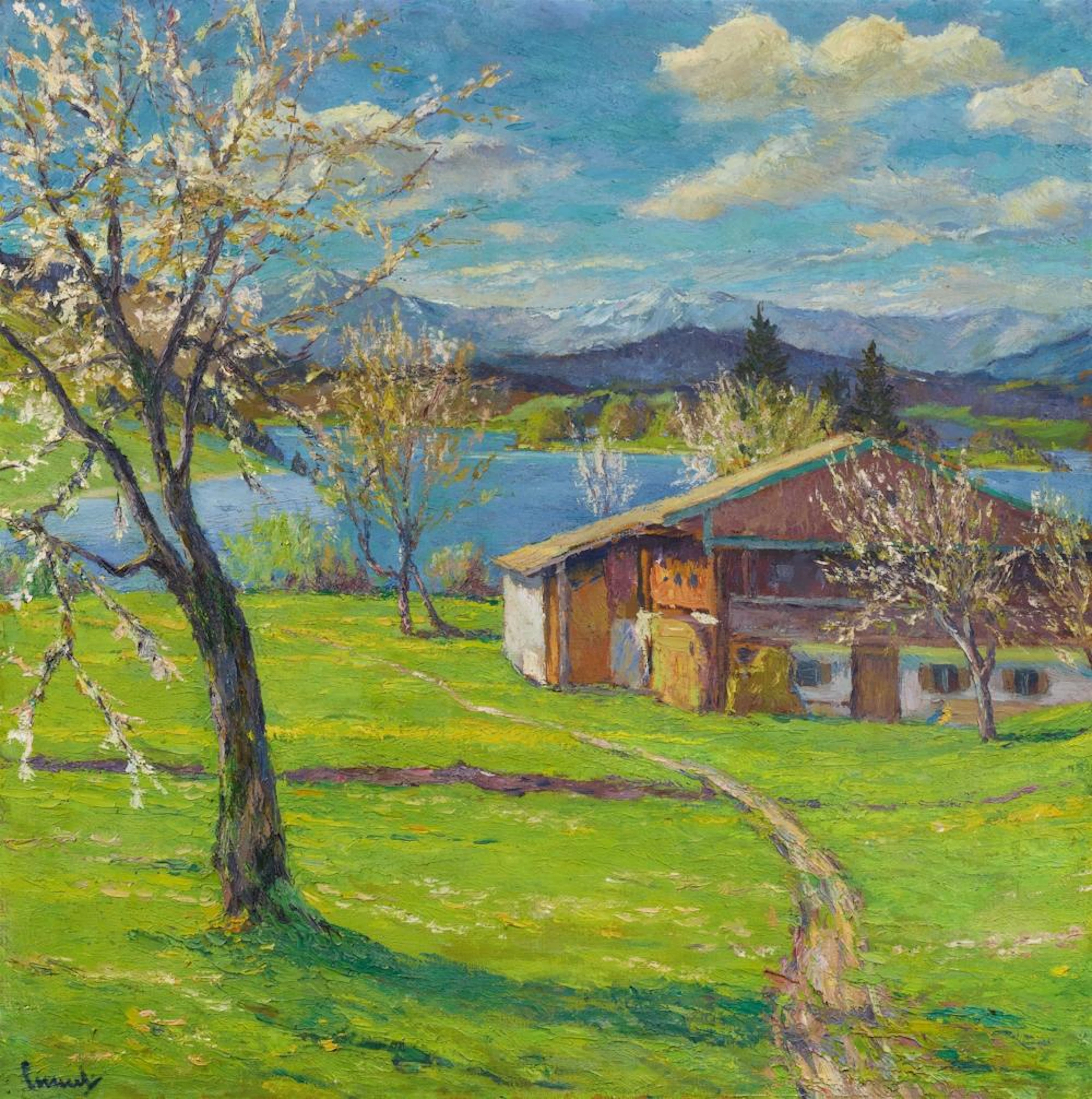 Edward Cucuel, Blausee, Circa 1920