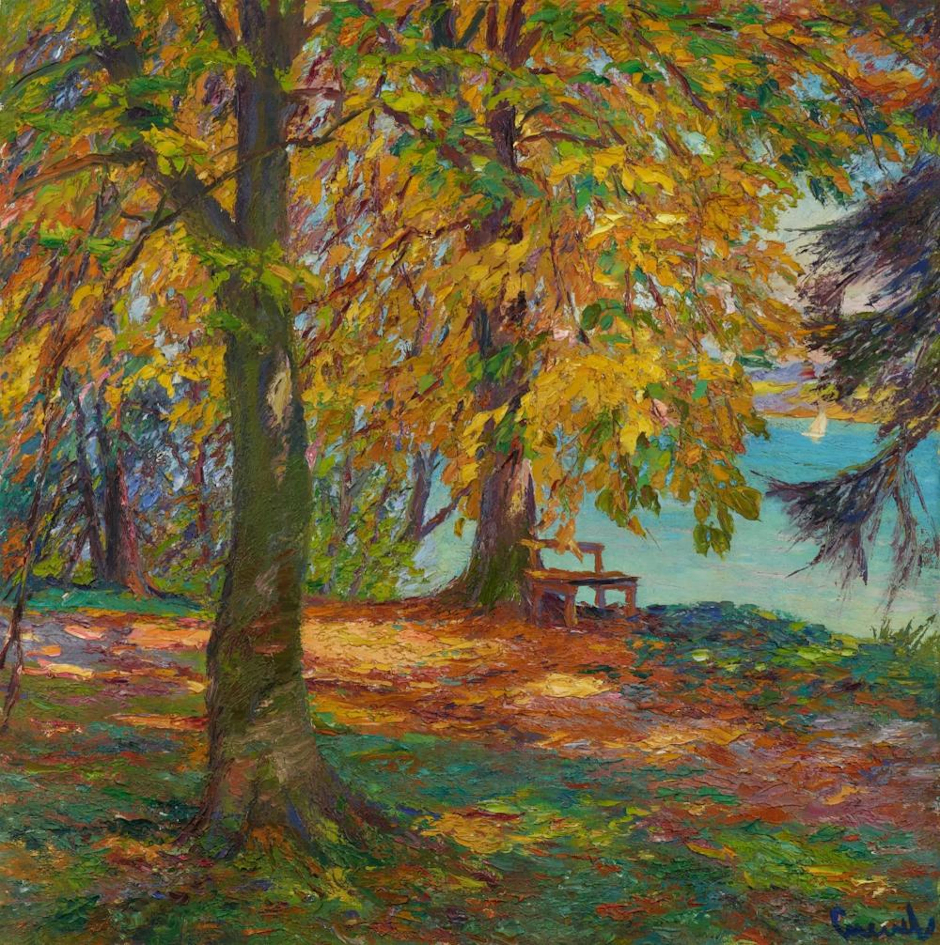 Edward Cucuel, Herbstlandschaft, Circa 1920/1925