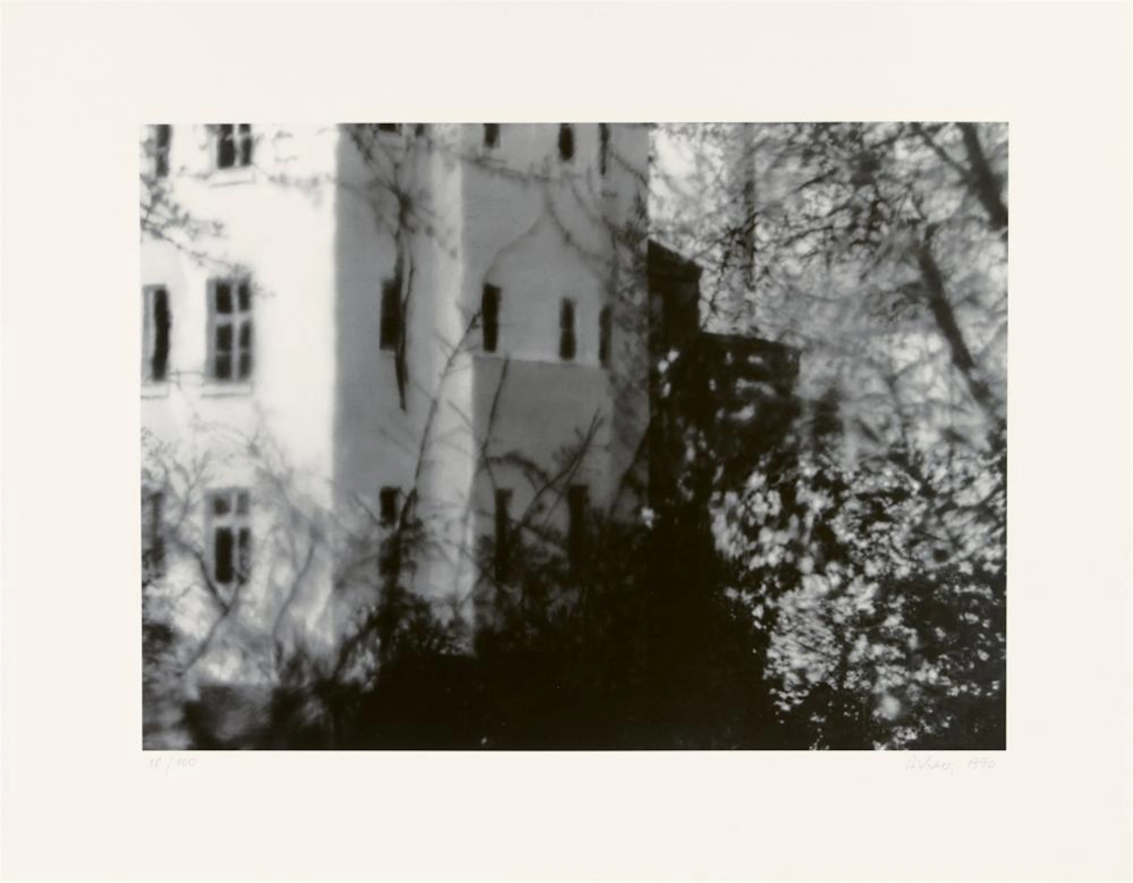 Gerhard Richter, Besetztes Haus, 1990