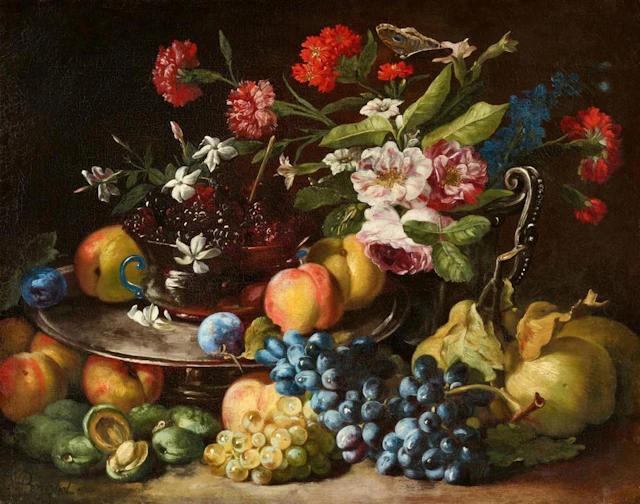 Abraham Brueghel, Still Life with Fruit and Flowers