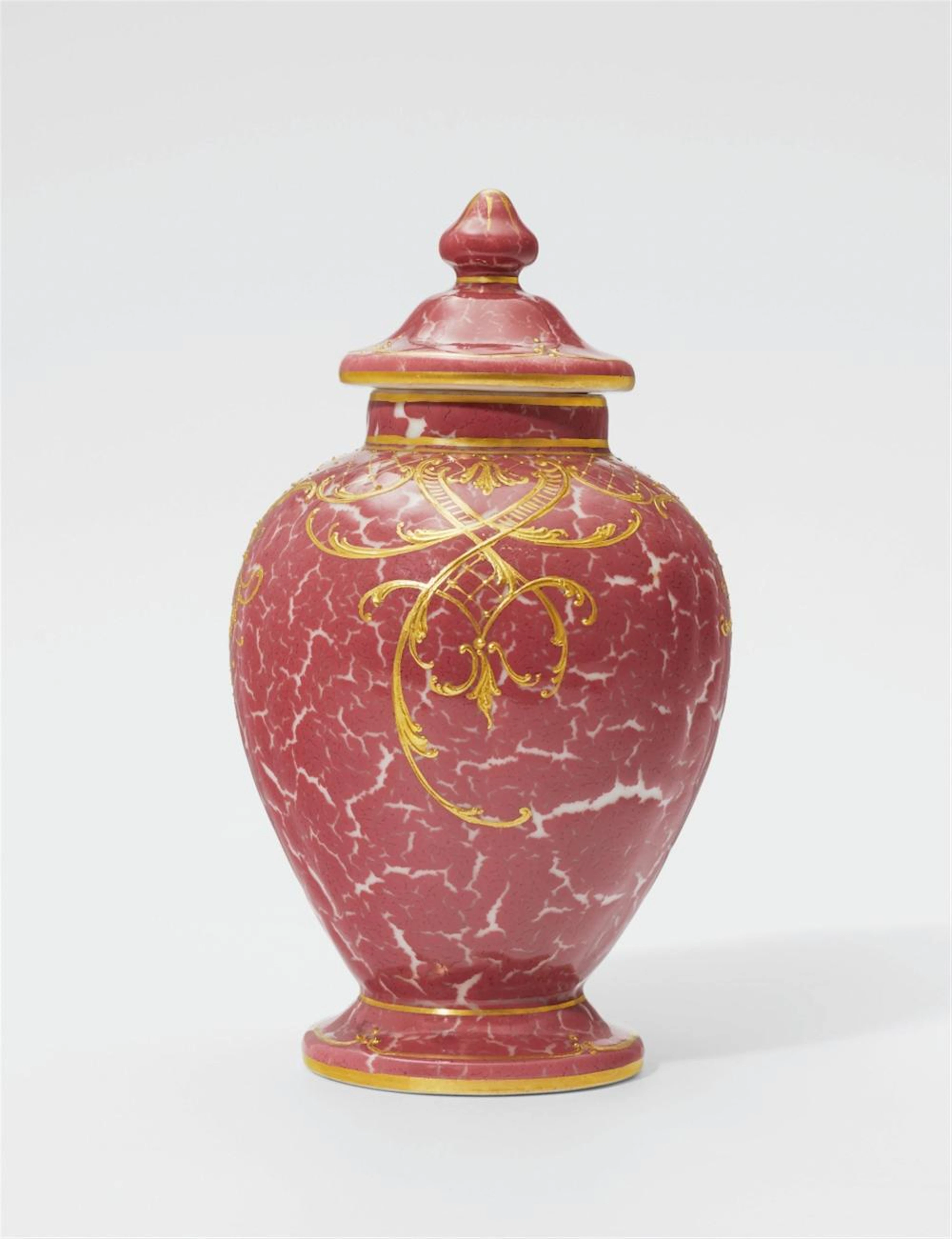 A Berlin KPM porcelain vase with Rococo Revival decoration