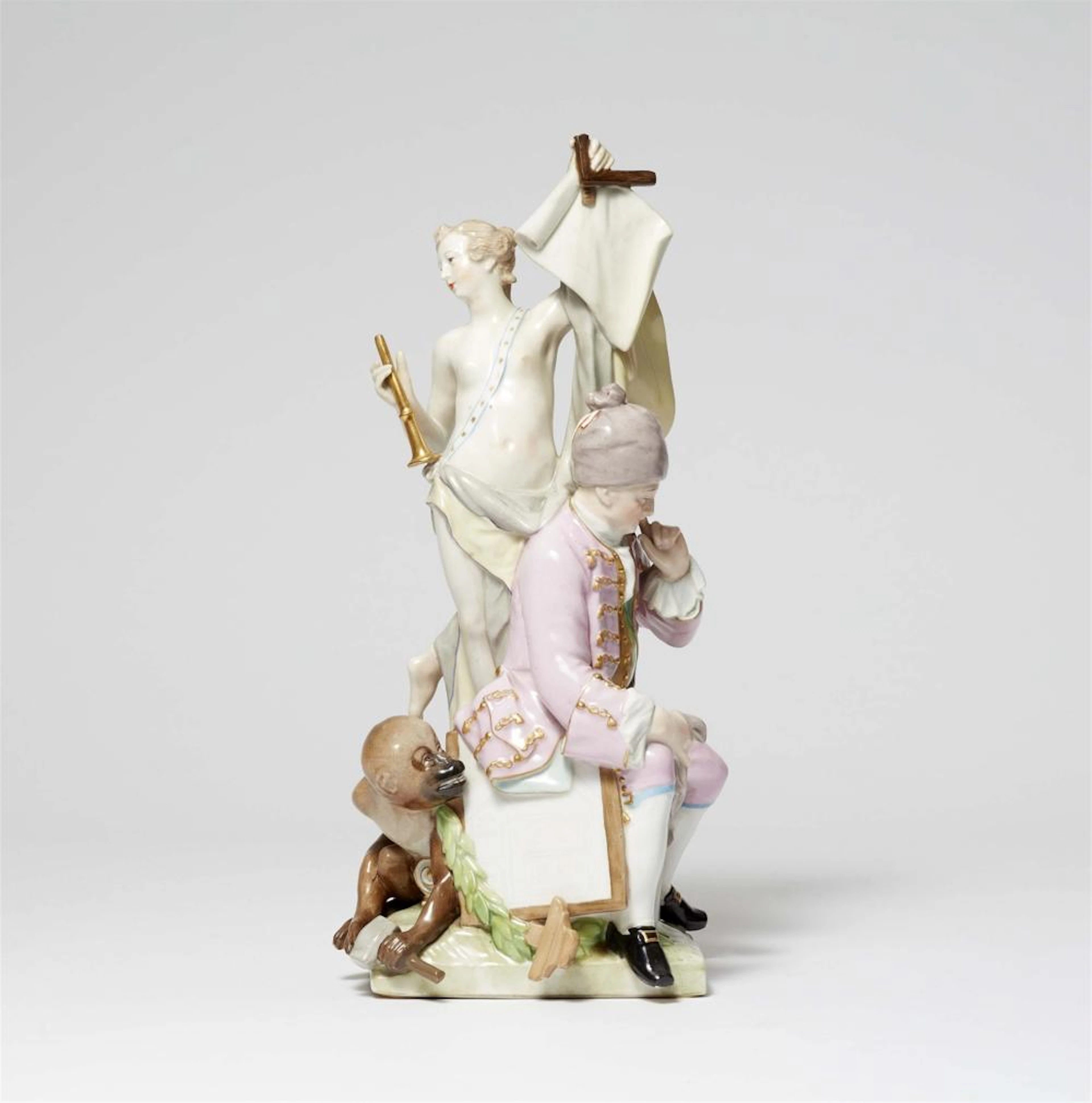 A Berlin KPM porcelain allegory of architecture