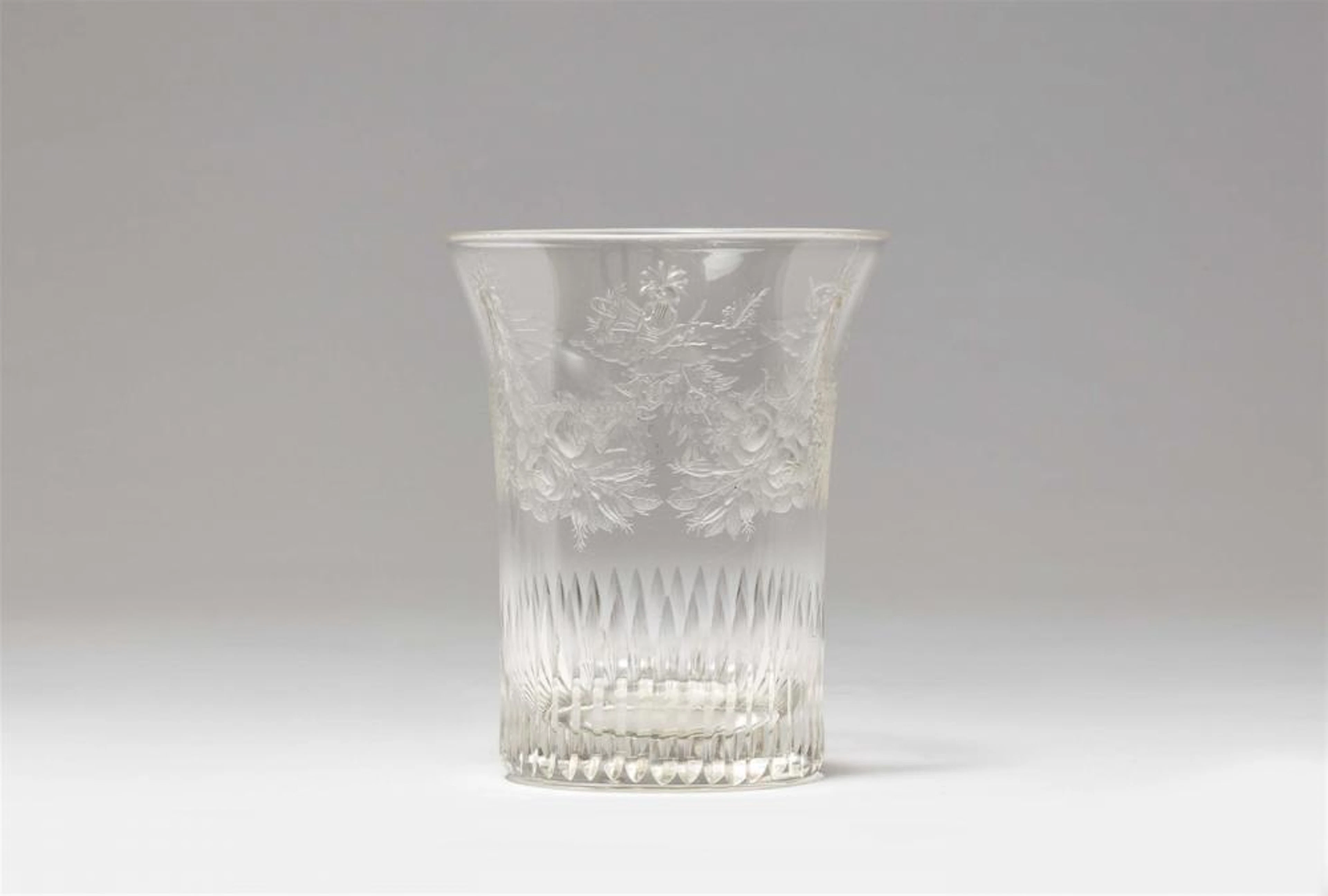 A French cut glass beaker