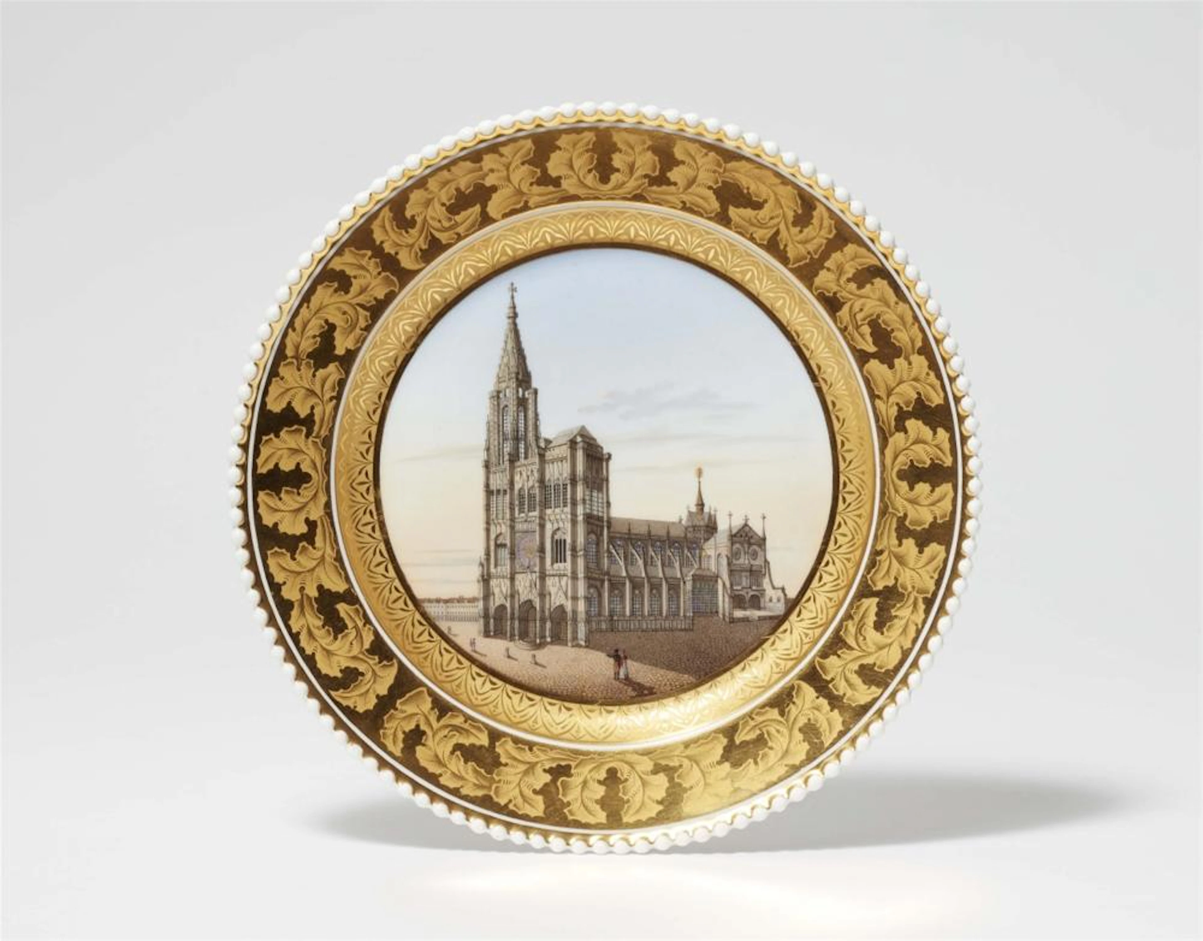 A Berlin KPM porcelain dessert plate from the wedding service for Princess Charlotte of Prussia
