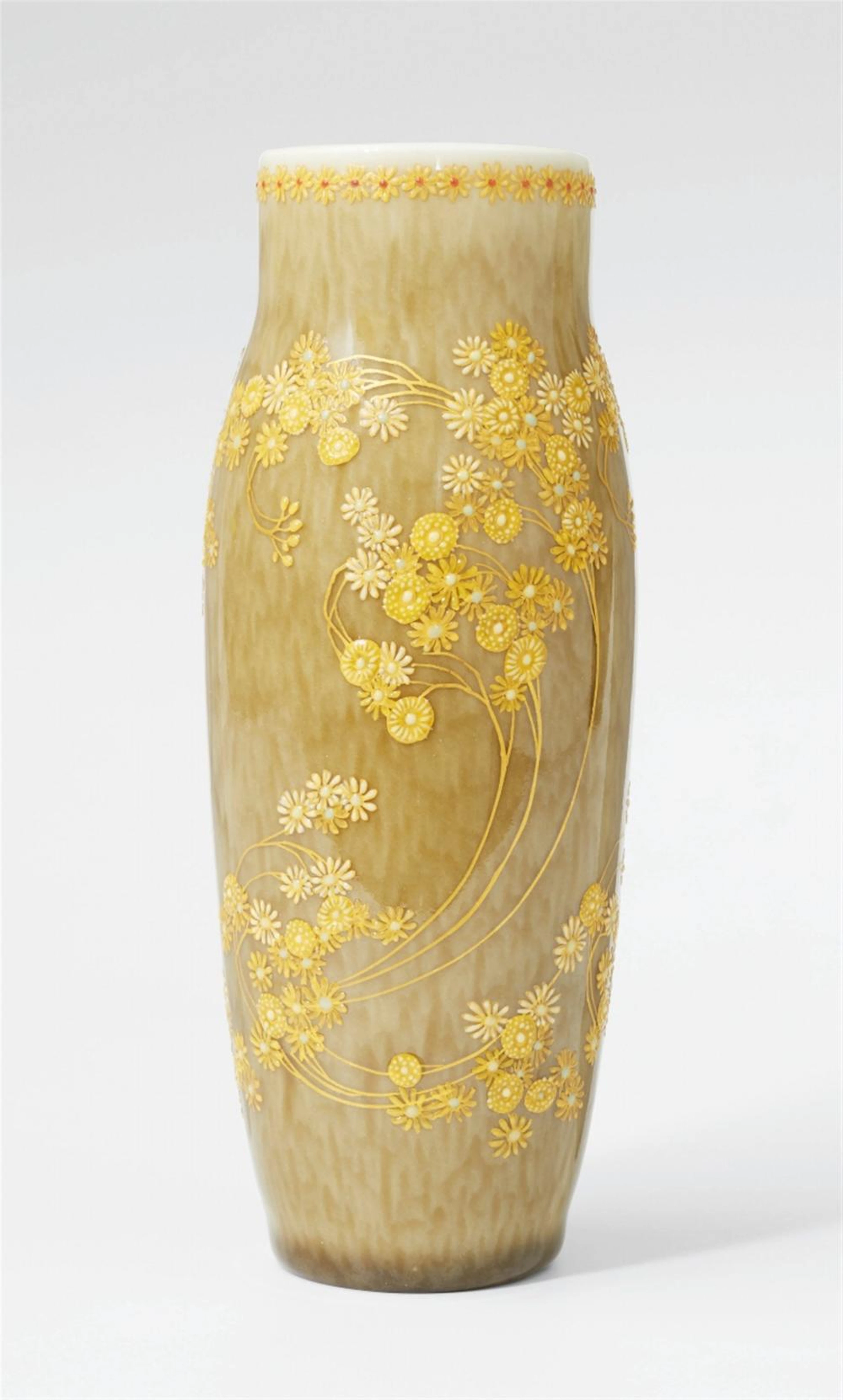 A Berlin KPM porcelain vase with floral decoration