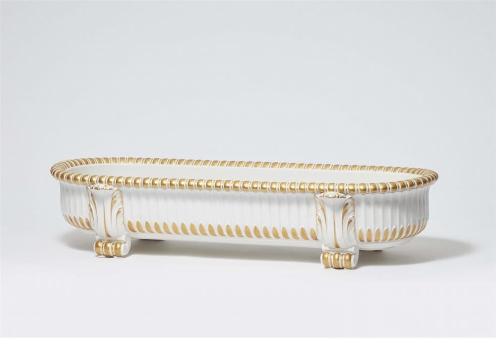 A Berlin KPM porcelain jardinière from Amberg's centrepiece