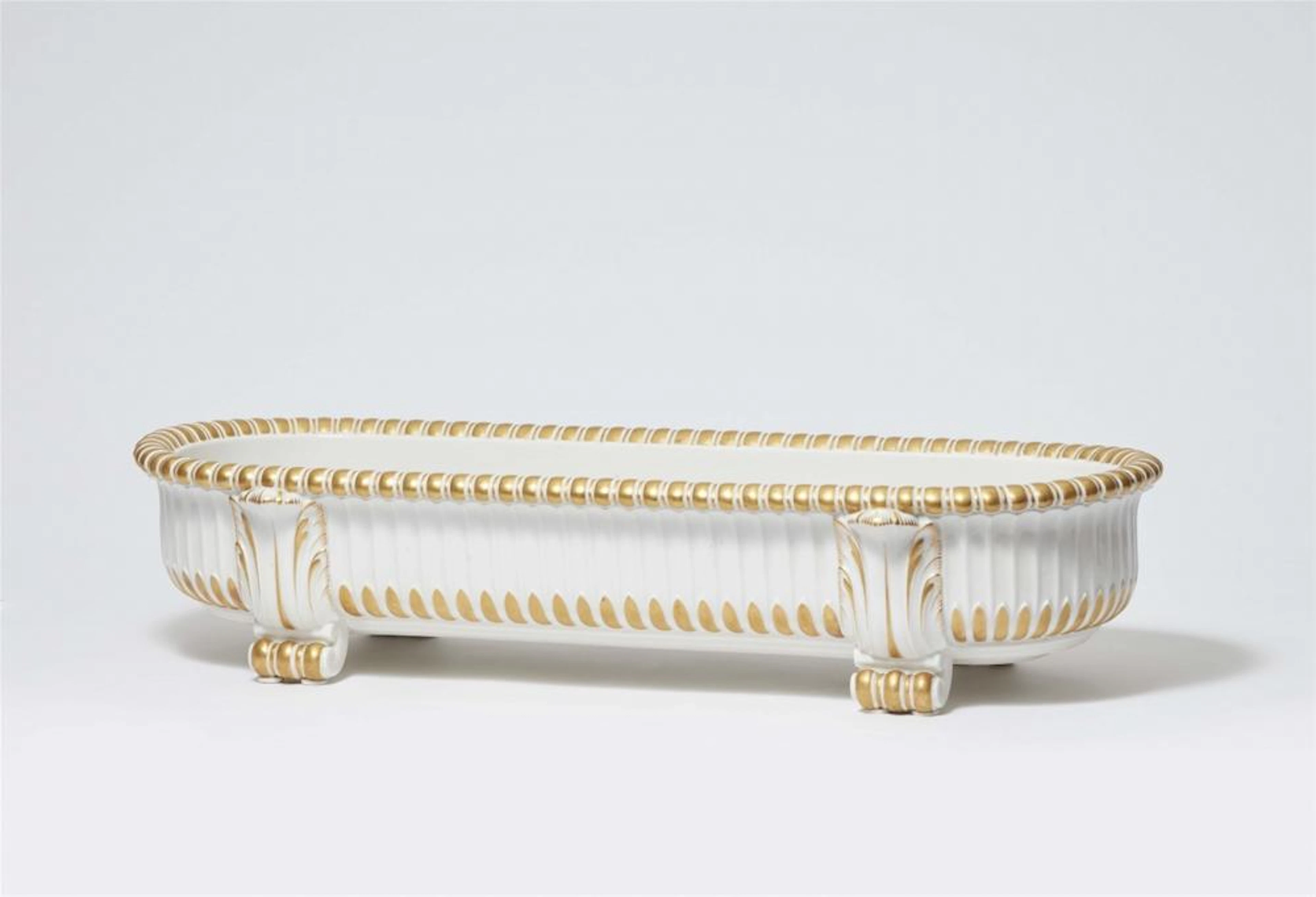 A Berlin KPM porcelain jardinière from Amberg's centrepiece